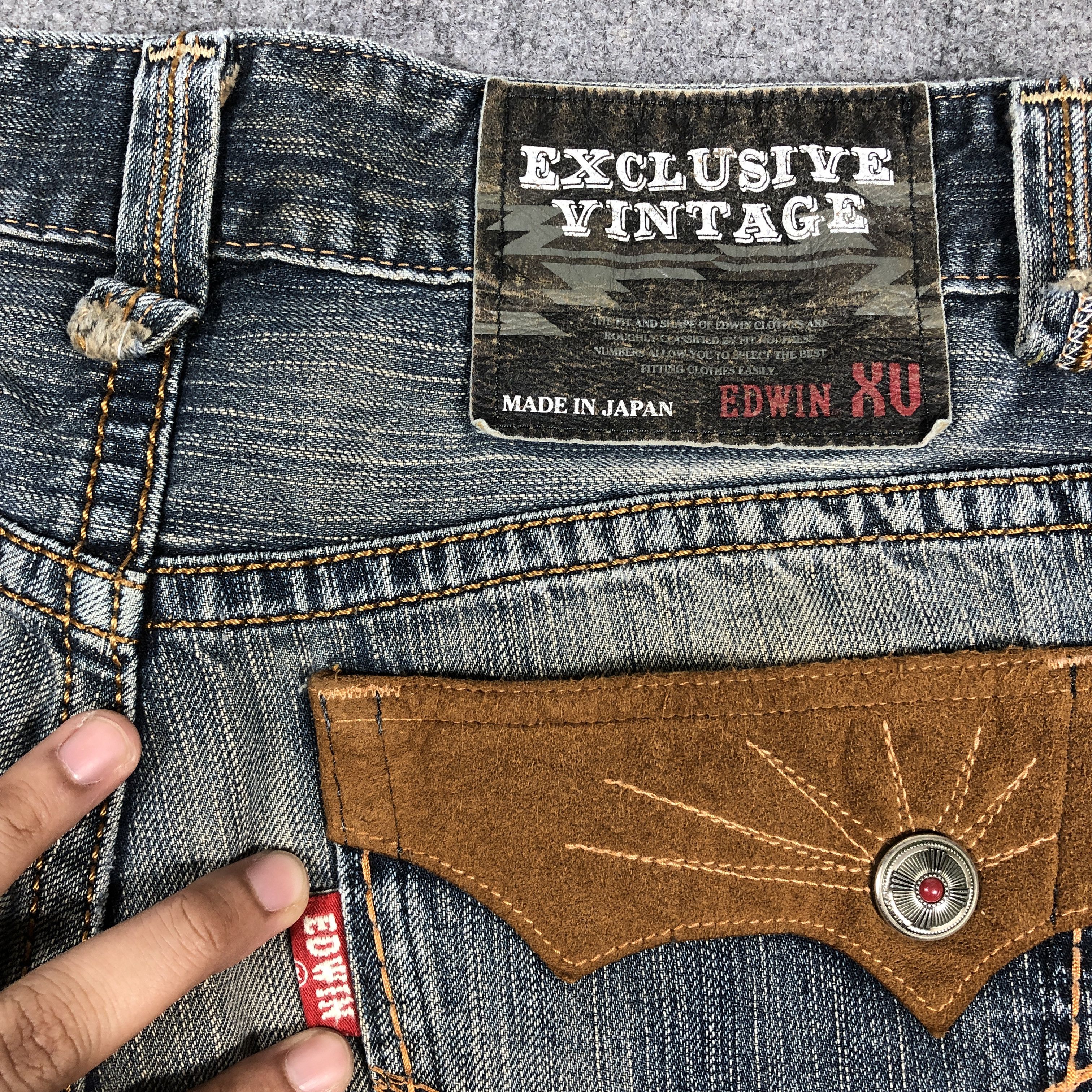 Edwin × Vintage Vintage Edwin Japan 423XVS Jeans L1165 Size US 32 / EU 48 - 11 Thumbnail