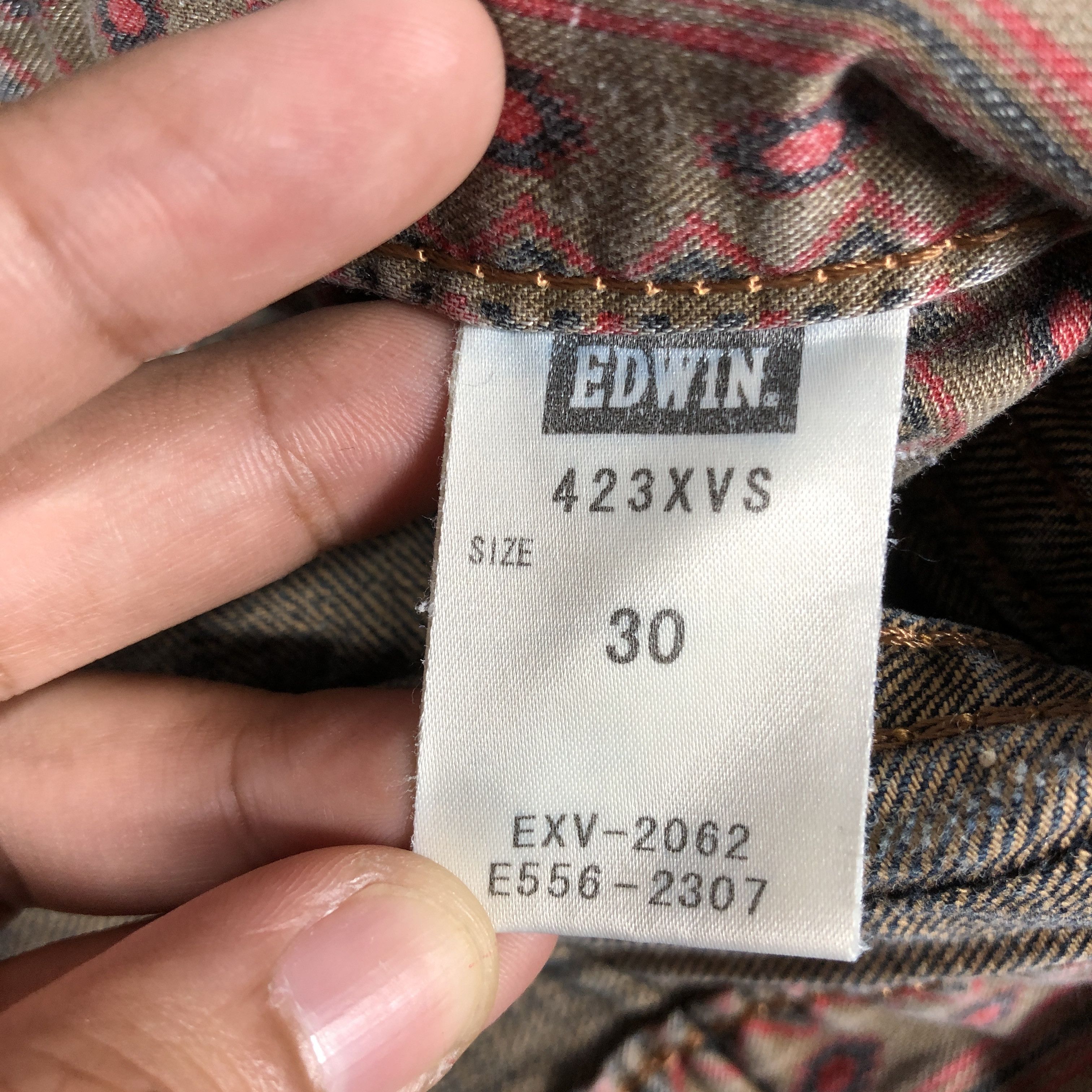 Edwin × Vintage Vintage Edwin Japan 423XVS Jeans L1165 Size US 32 / EU 48 - 12 Thumbnail