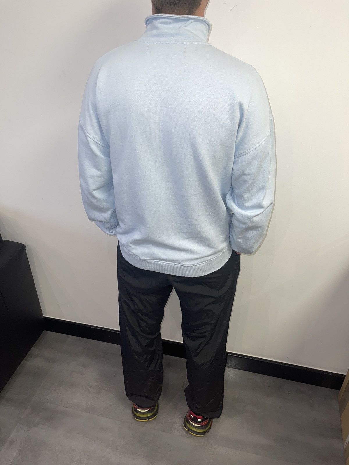Martin Asbjorn Martin Absjorn Big Logo Baby Blue Half Zip Crewneck Size US M / EU 48-50 / 2 - 2 Thumbnail