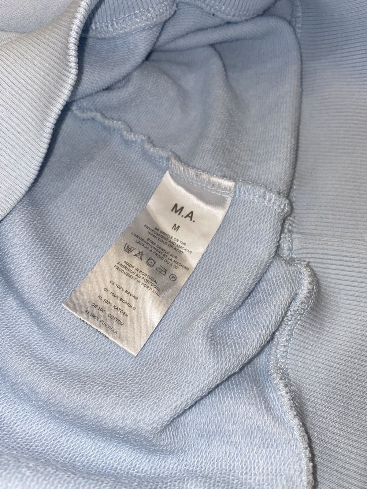 Martin Asbjorn Martin Absjorn Big Logo Baby Blue Half Zip Crewneck Size US M / EU 48-50 / 2 - 7 Thumbnail