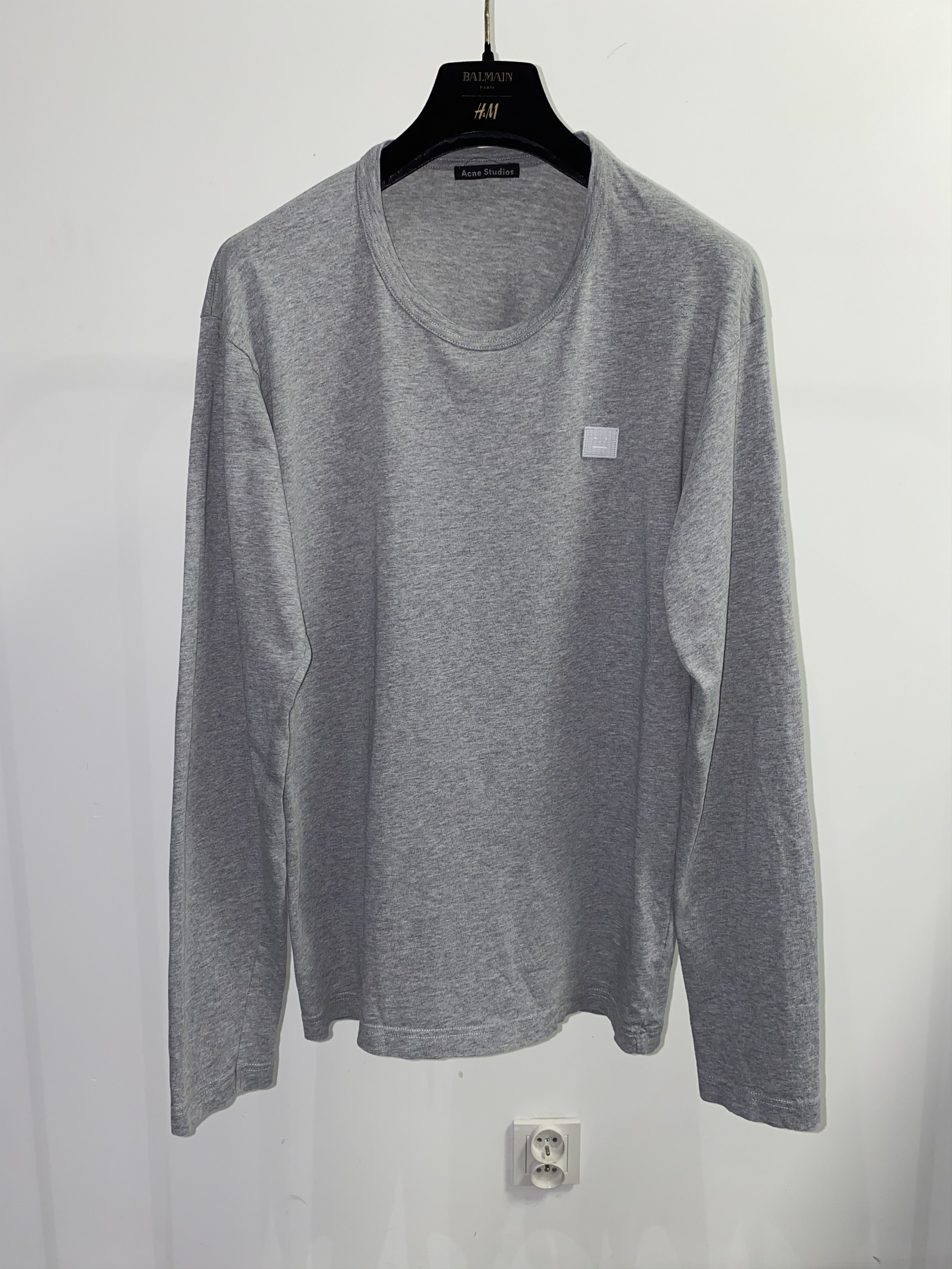 Acne Studios AW17 Acne Studios Nash Face Gray Longsleeve Size US M / EU 48-50 / 2 - 2 Thumbnail
