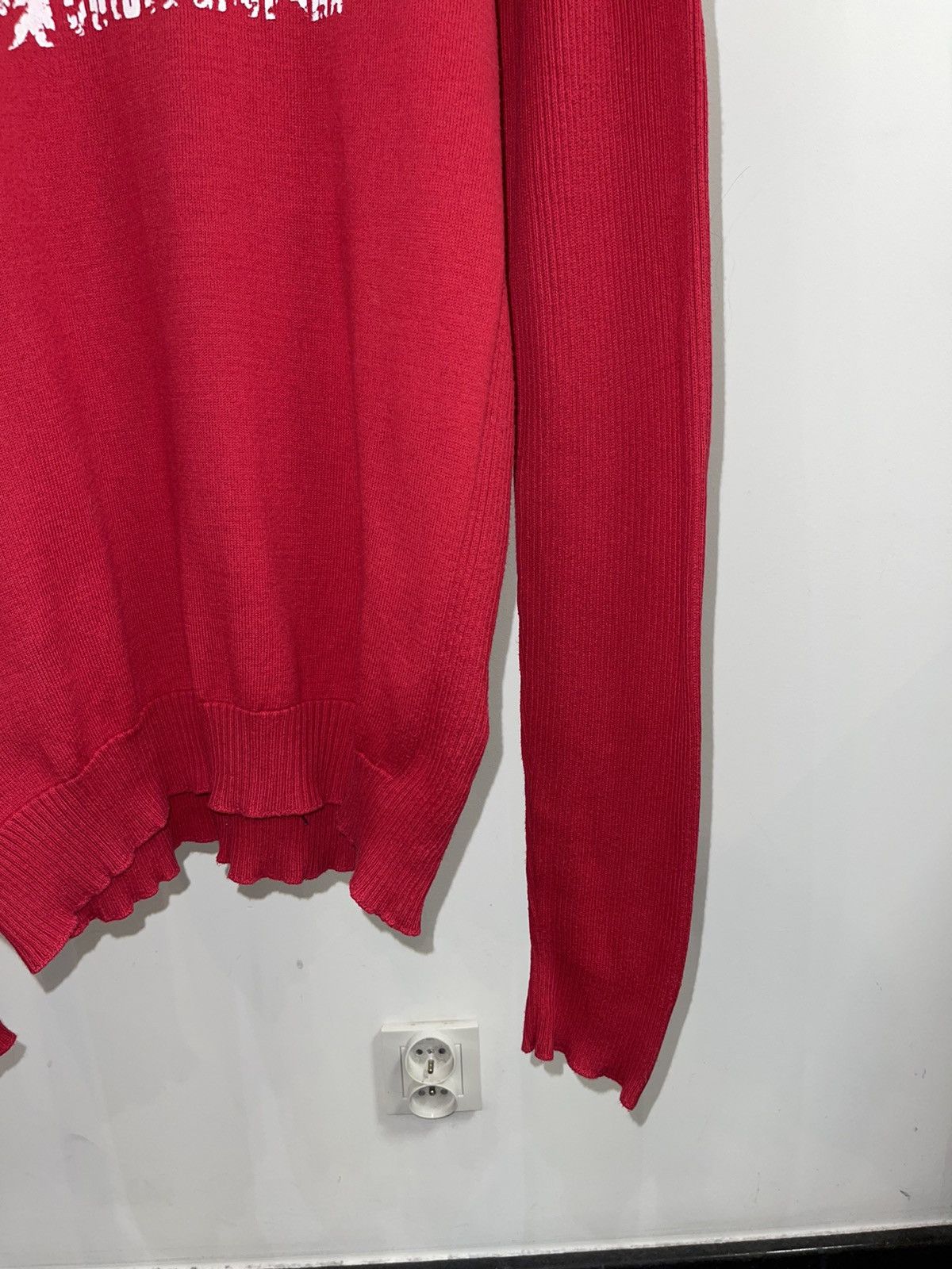 Dolce & Gabbana Dolce & Gabbana Big Logo Red Sweater Size US L / EU 52-54 / 3 - 3 Thumbnail