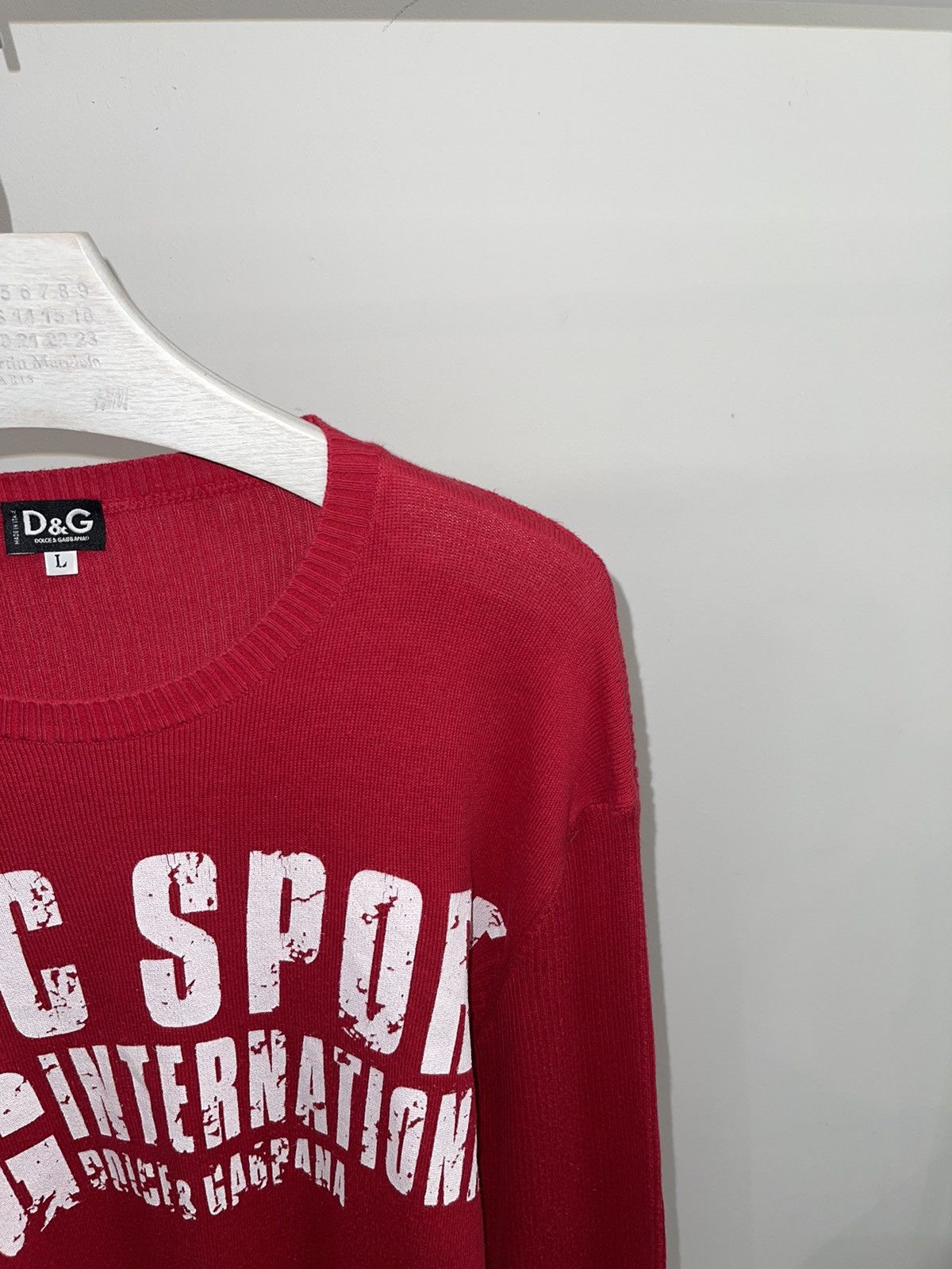 Dolce & Gabbana Dolce & Gabbana Big Logo Red Sweater Size US L / EU 52-54 / 3 - 2 Thumbnail