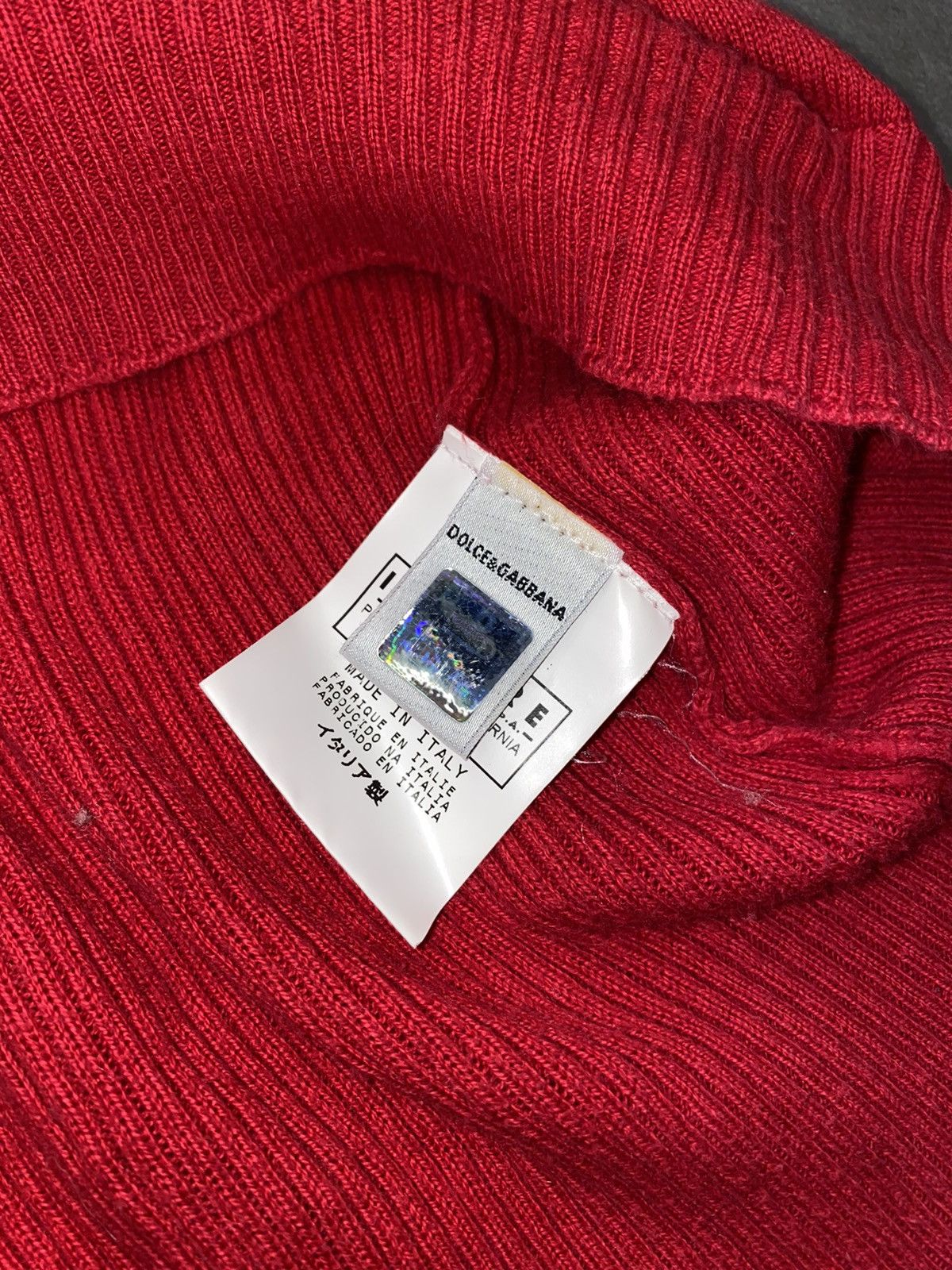 Dolce & Gabbana Dolce & Gabbana Big Logo Red Sweater Size US L / EU 52-54 / 3 - 12 Thumbnail