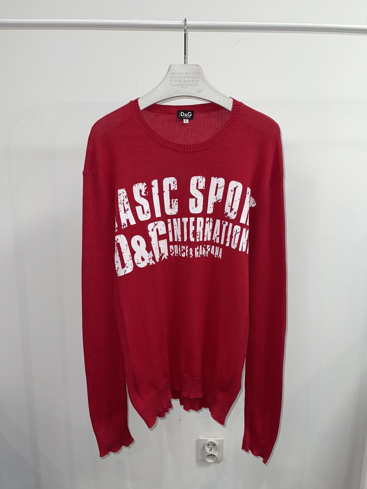 Dolce & Gabbana Dolce & Gabbana Big Logo Red Sweater Size US L / EU 52-54 / 3 - 1 Thumbnail