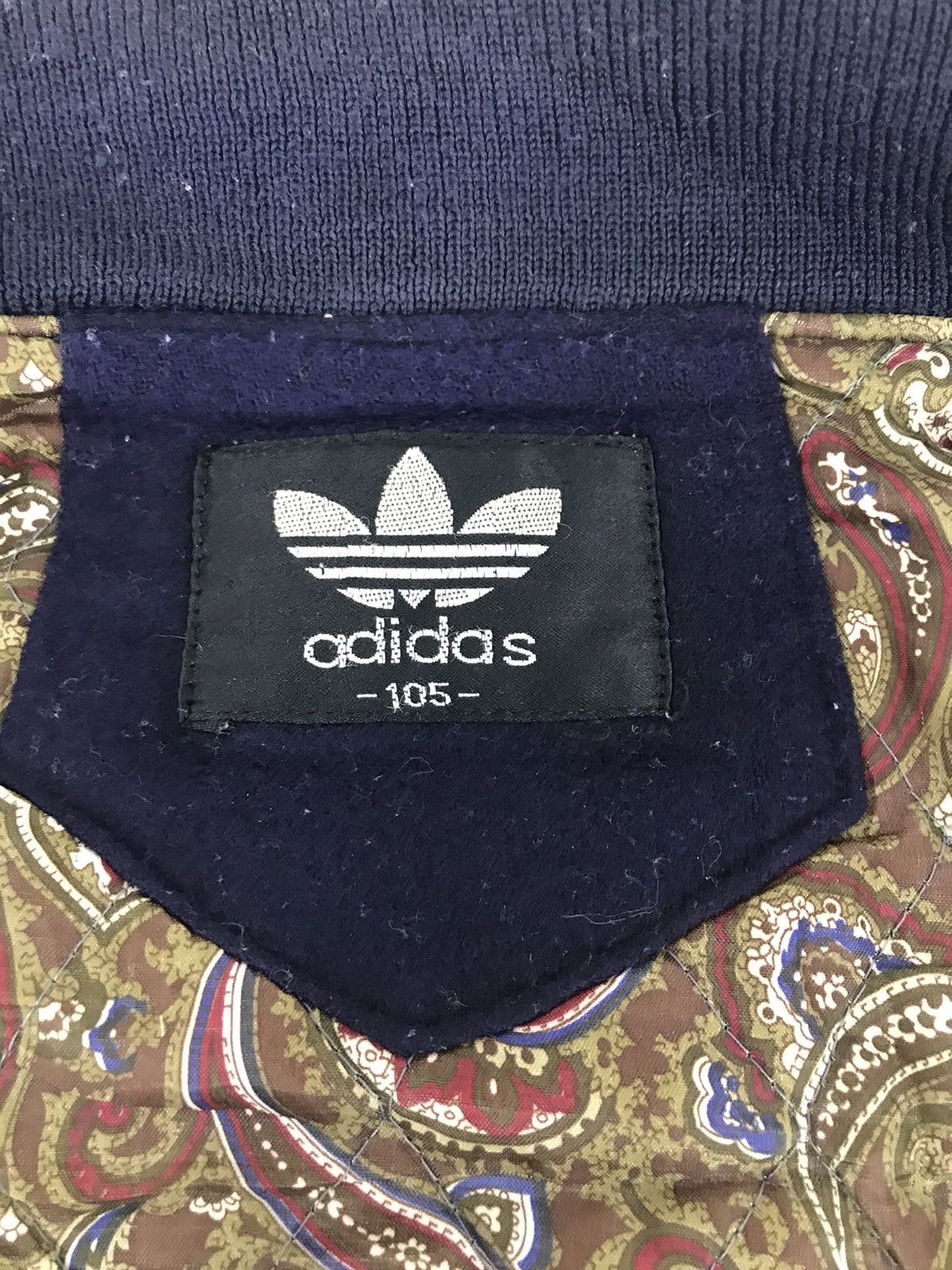 Adidas Varsity Style Design With Quilted Paisley Inner