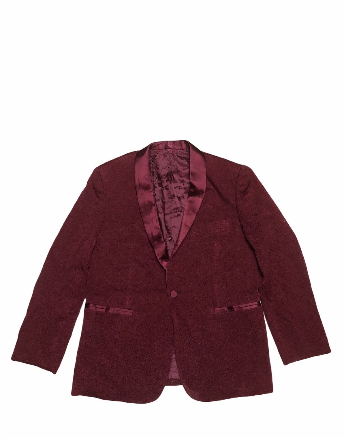 Ermenegildo Zegna 🔥Red Satin Style Suit Coat Collaboration Brand Size 38S - 4 Thumbnail