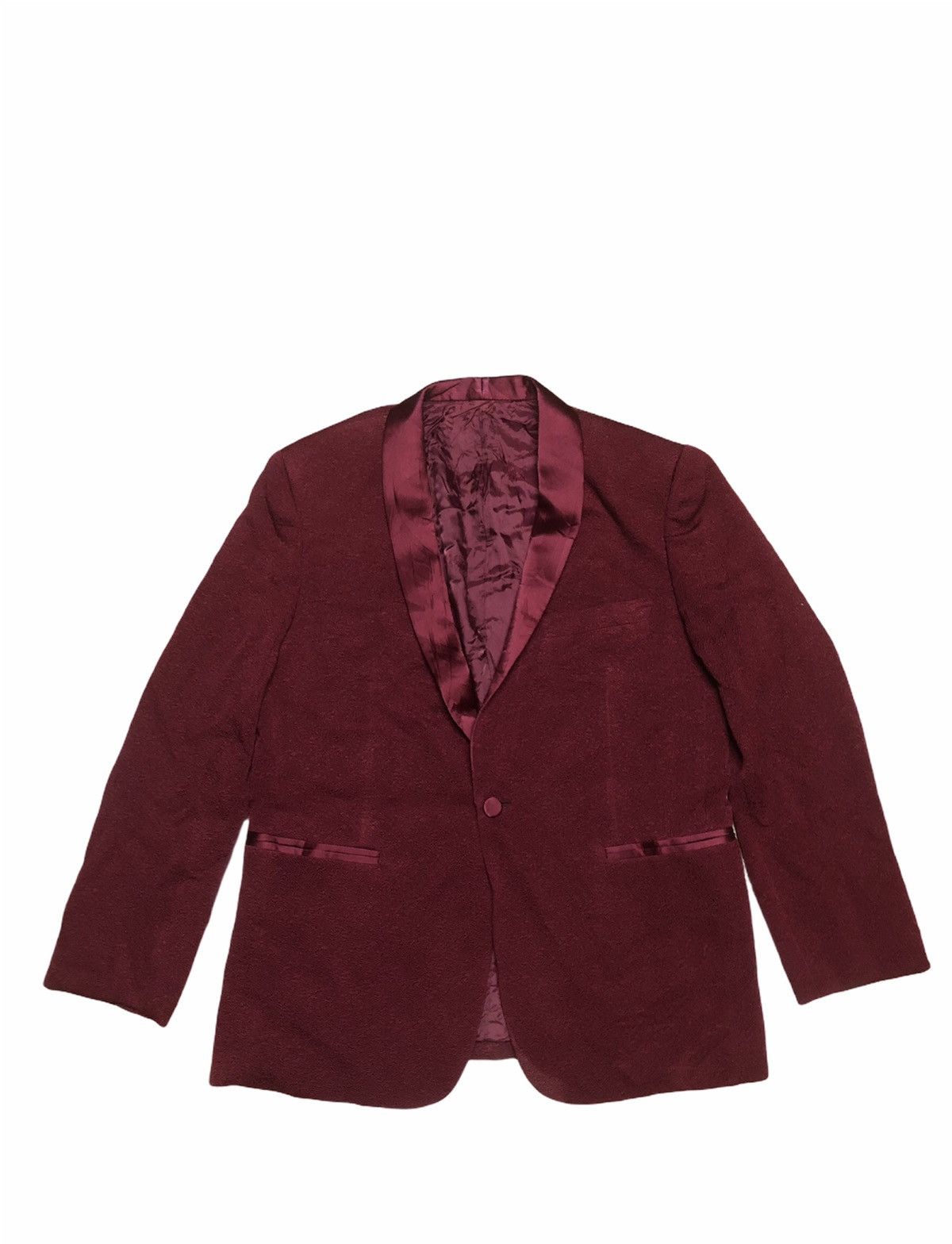 Ermenegildo Zegna 🔥Red Satin Style Suit Coat Collaboration Brand Size 38S - 1 Thumbnail