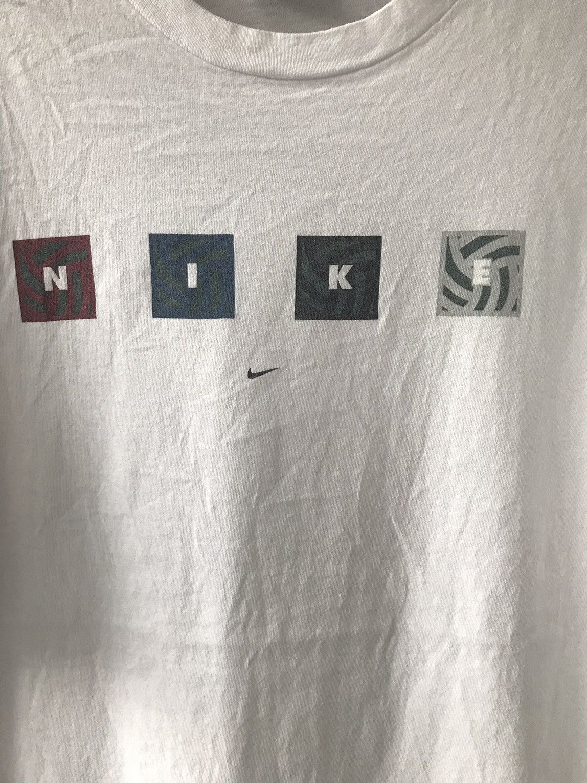 Nike × Vintage Vintage 90s NIKE Bog Logo Nice Design Made In USA Size US L / EU 52-54 / 3 - 2 Thumbnail