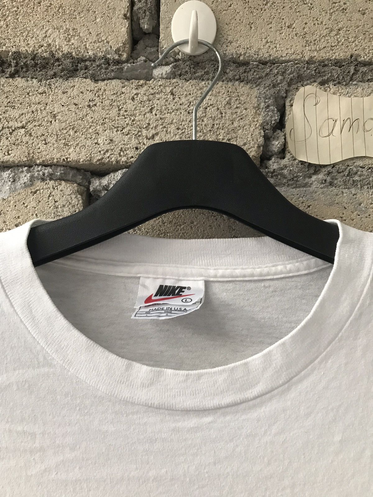 Nike × Vintage Vintage 90s NIKE Bog Logo Nice Design Made In USA Size US L / EU 52-54 / 3 - 4 Thumbnail