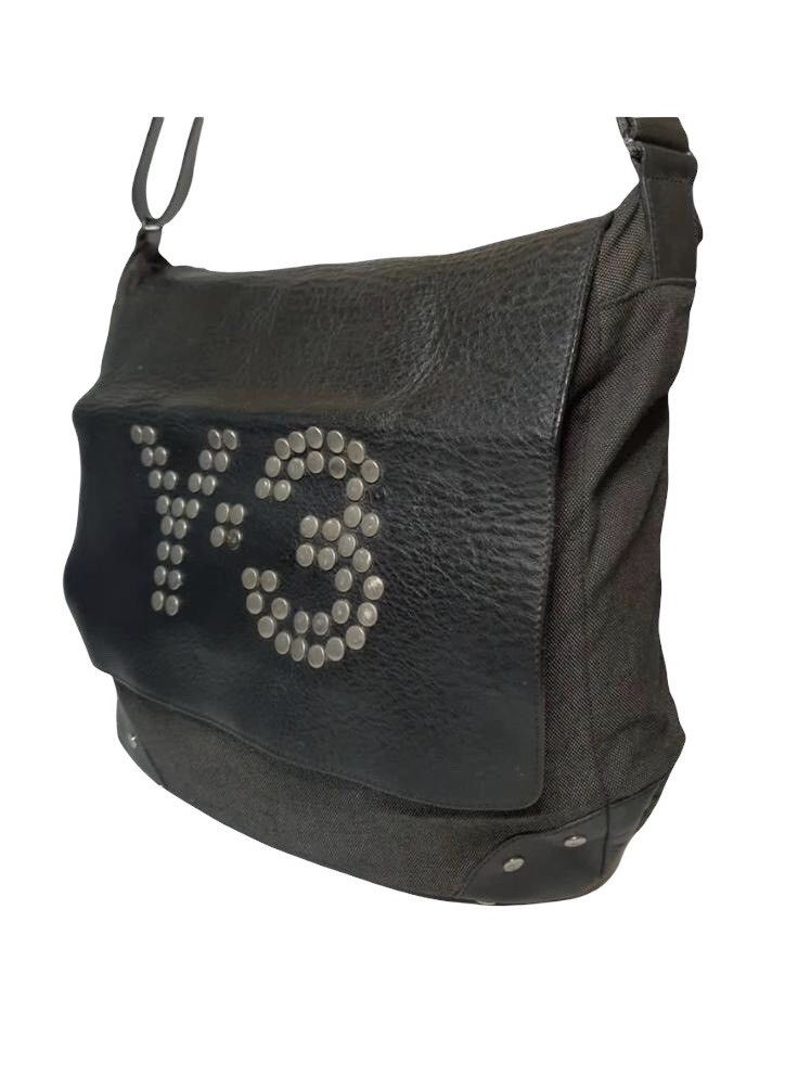 Yohjiyamamoto X Adidas Crossbody Bag With Stud in Black, Men's
