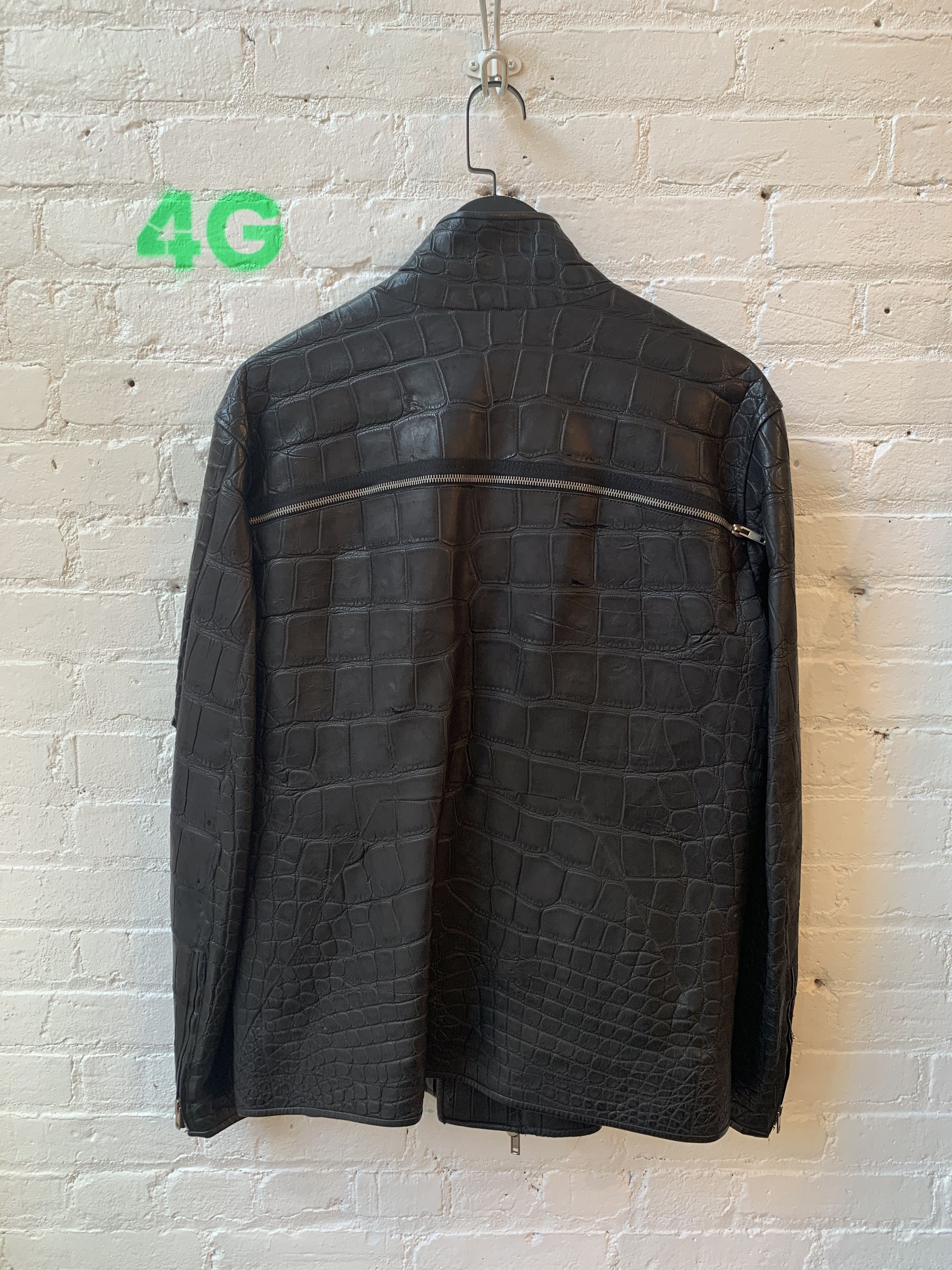 Rick Owens Rick Owens RARE Back Zip Alligator Jacket JAY-Z 1/1 Size US XXL / EU 58 / 5 - 3 Thumbnail