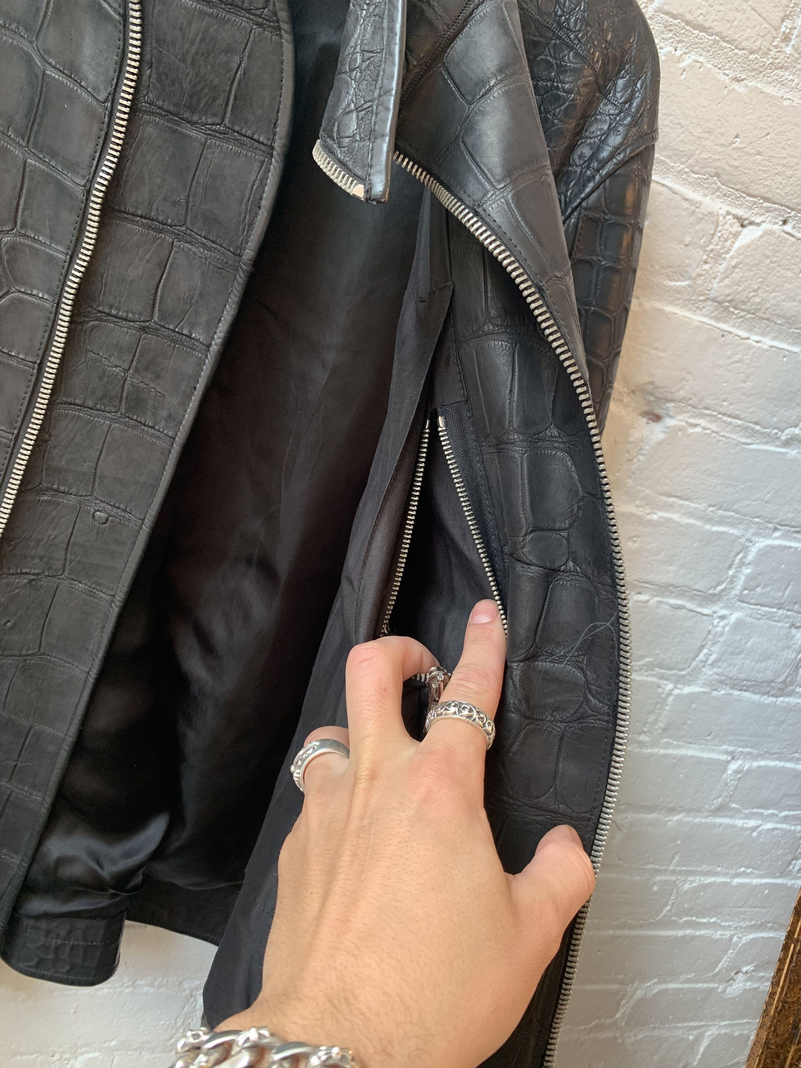 Rick Owens Rick Owens RARE Back Zip Alligator Jacket JAY-Z 1/1 Size US XXL / EU 58 / 5 - 14 Thumbnail