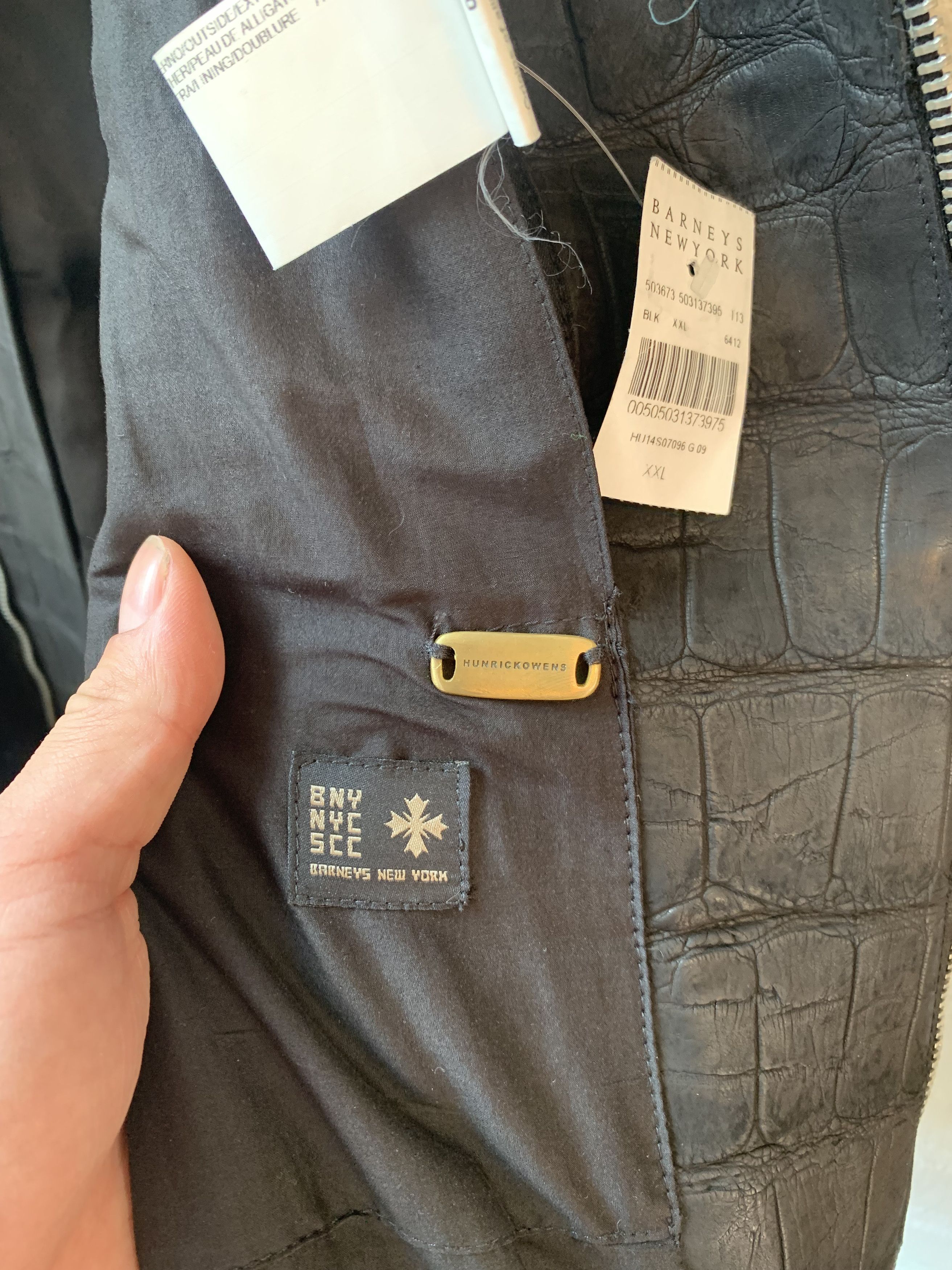 Rick Owens Rick Owens RARE Back Zip Alligator Jacket JAY-Z 1/1 Size US XXL / EU 58 / 5 - 13 Thumbnail