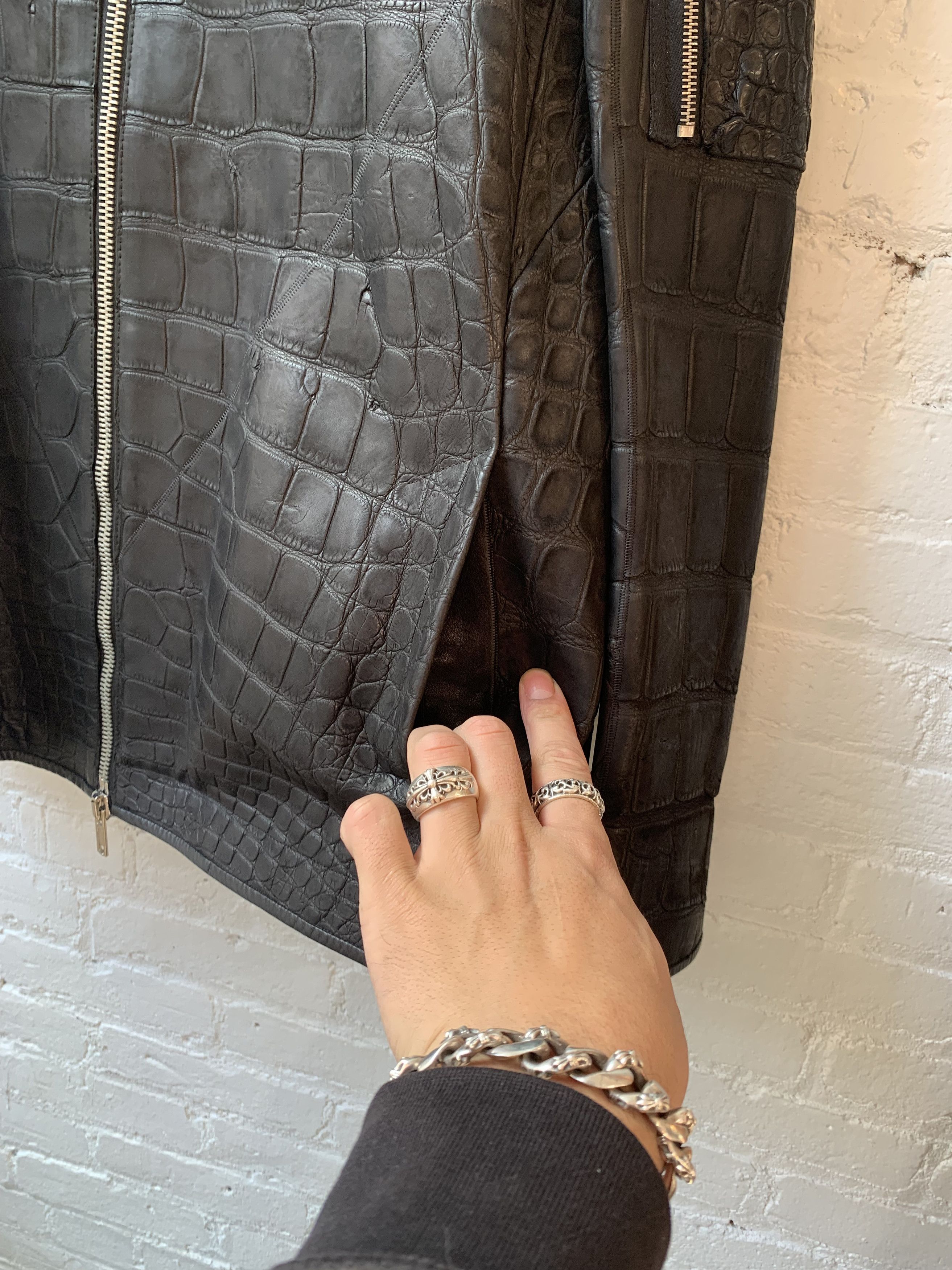 Rick Owens Rick Owens RARE Back Zip Alligator Jacket JAY-Z 1/1 Size US XXL / EU 58 / 5 - 6 Thumbnail