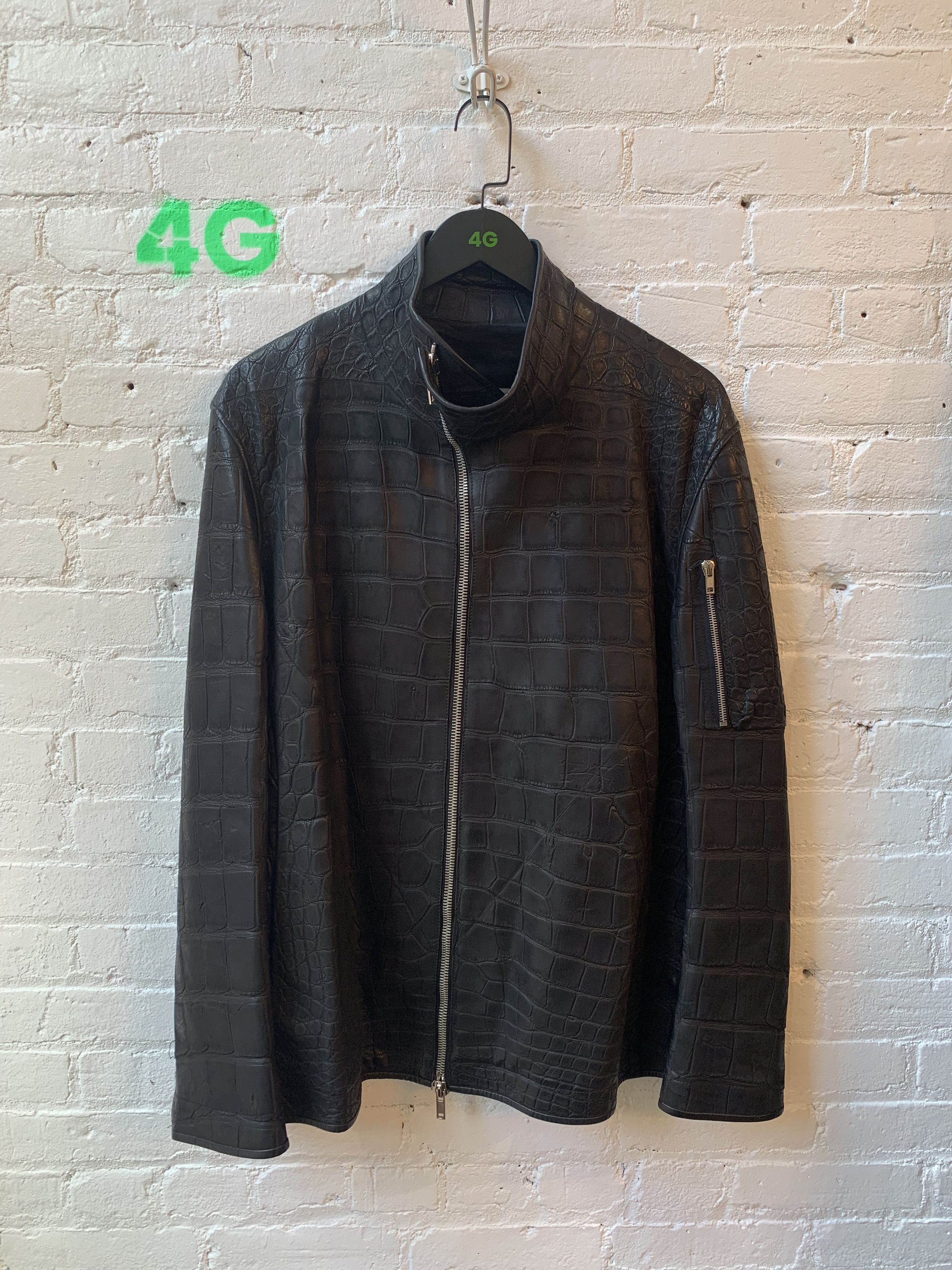 Rick Owens Rick Owens RARE Back Zip Alligator Jacket JAY-Z 1/1 Size US XXL / EU 58 / 5 - 2 Thumbnail