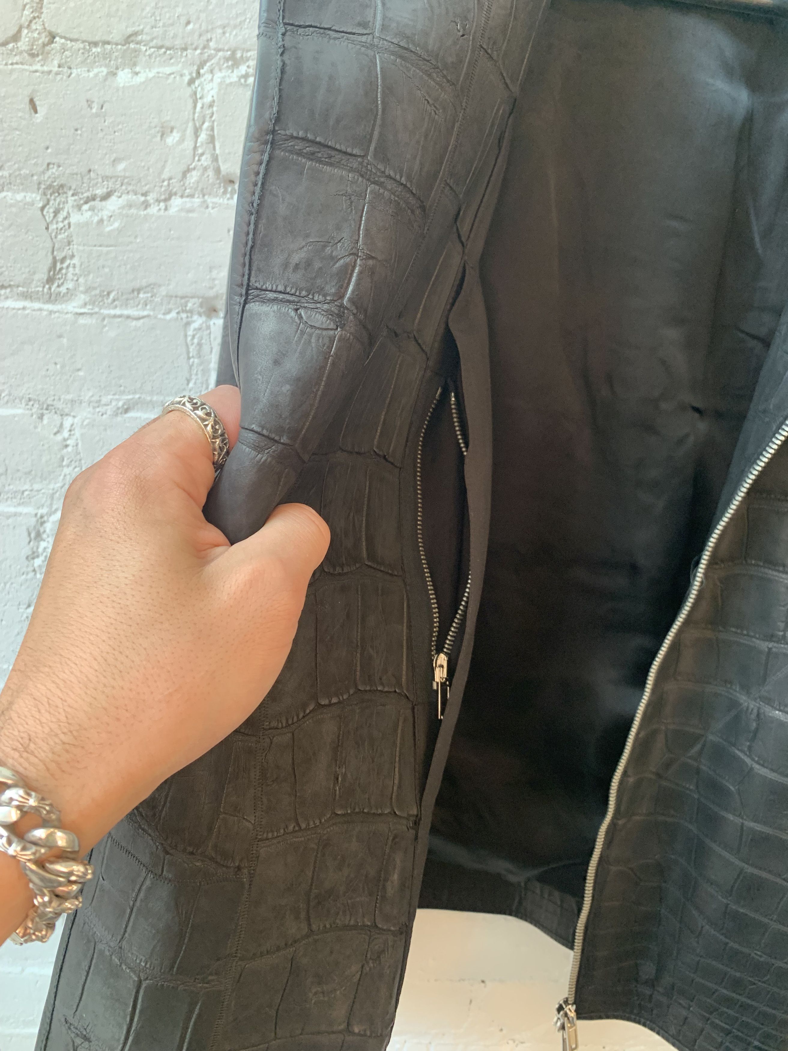 Rick Owens Rick Owens RARE Back Zip Alligator Jacket JAY-Z 1/1 Size US XXL / EU 58 / 5 - 15 Thumbnail