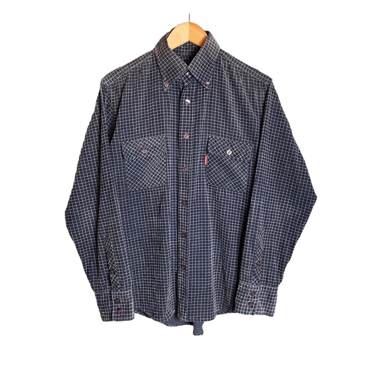 Vintage Y2K Burberry Black Label Nova Check Corduroy Shirt