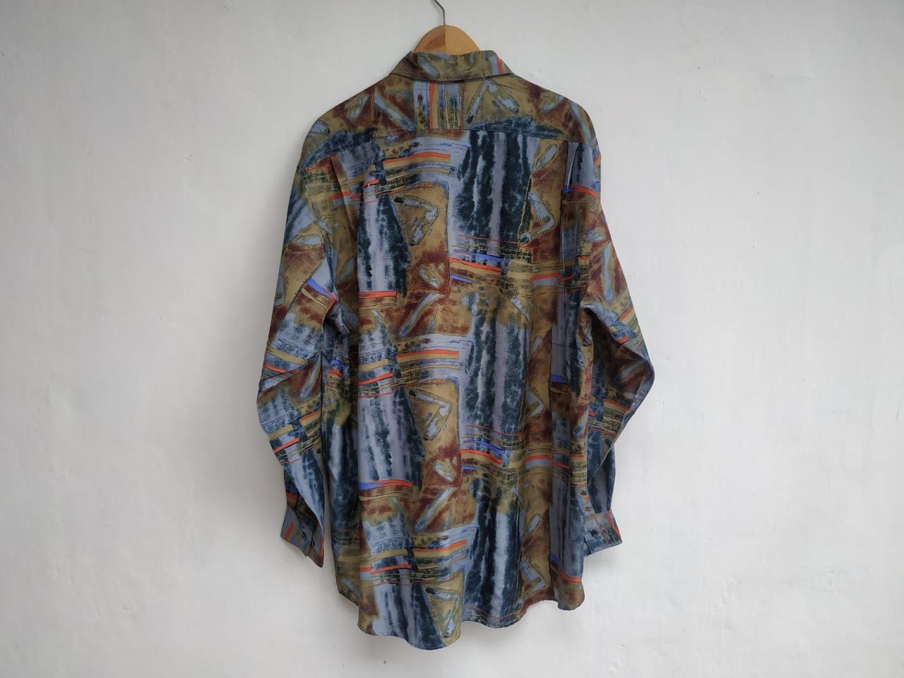 Massimo Dutti × Vintage Vintage Massimo Silk Shirt Size US L / EU 52-54 / 3 - 5 Thumbnail