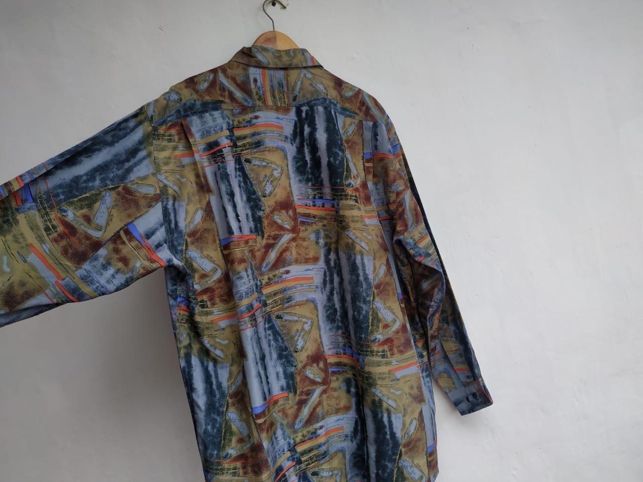 Massimo Dutti × Vintage Vintage Massimo Silk Shirt Size US L / EU 52-54 / 3 - 3 Thumbnail