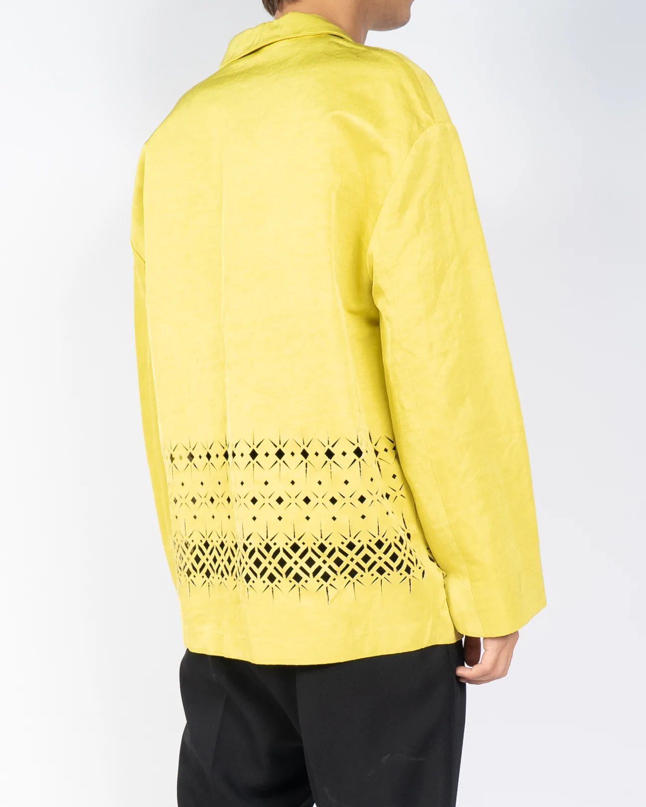 Haider Ackermann SS19 Yellow Runway Lasercut Blazer Sample Size US S / EU 44-46 / 1 - 4 Thumbnail