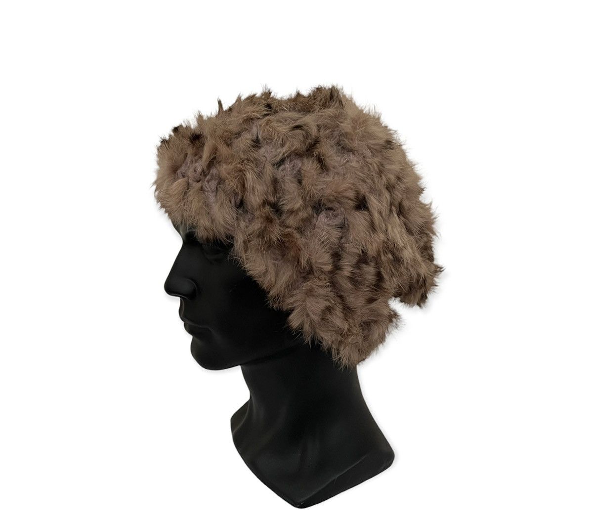Vintage Vintage Fur Fashion Beanie Hat Size ONE SIZE - 2 Thumbnail