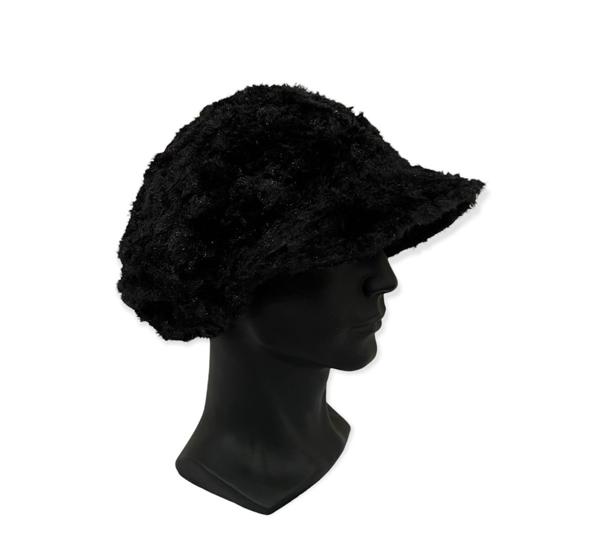 Vintage Vintage Black Fur Beanie Cap Size ONE SIZE - 3 Thumbnail