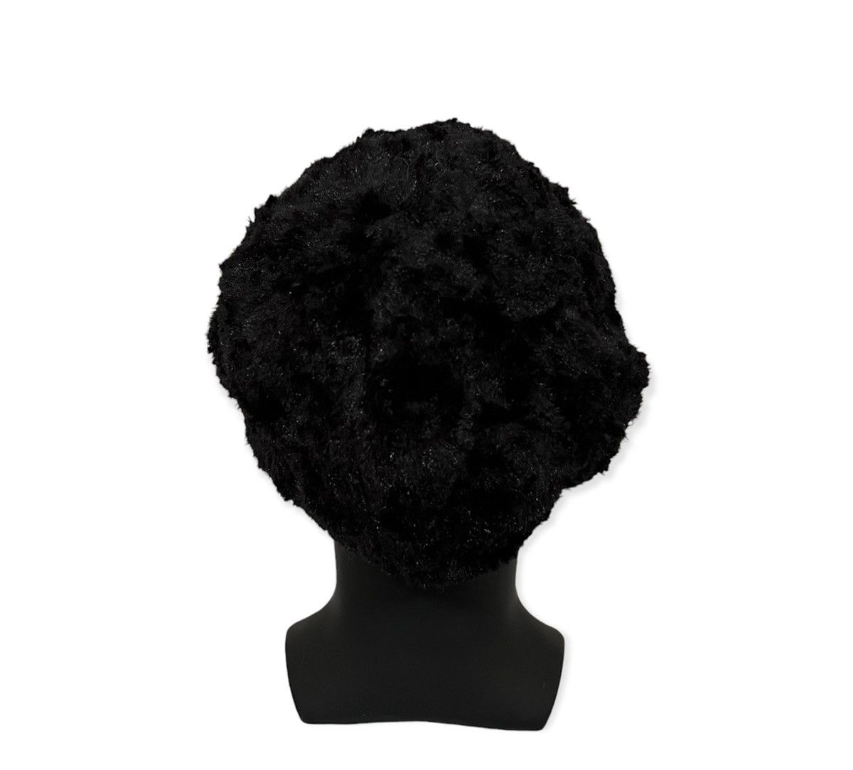 Vintage Vintage Black Fur Beanie Cap Size ONE SIZE - 4 Thumbnail