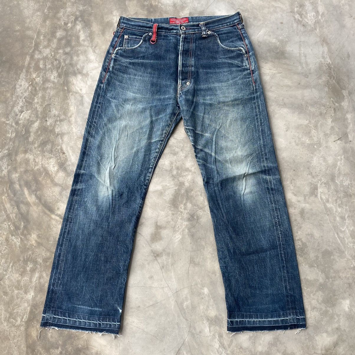 Japanese Brand × Nitraid × Vintage Vintage Nitraid Japanese Jeans Selvedge denim Release hem Size US 32 / EU 48 - 1 Thumbnail