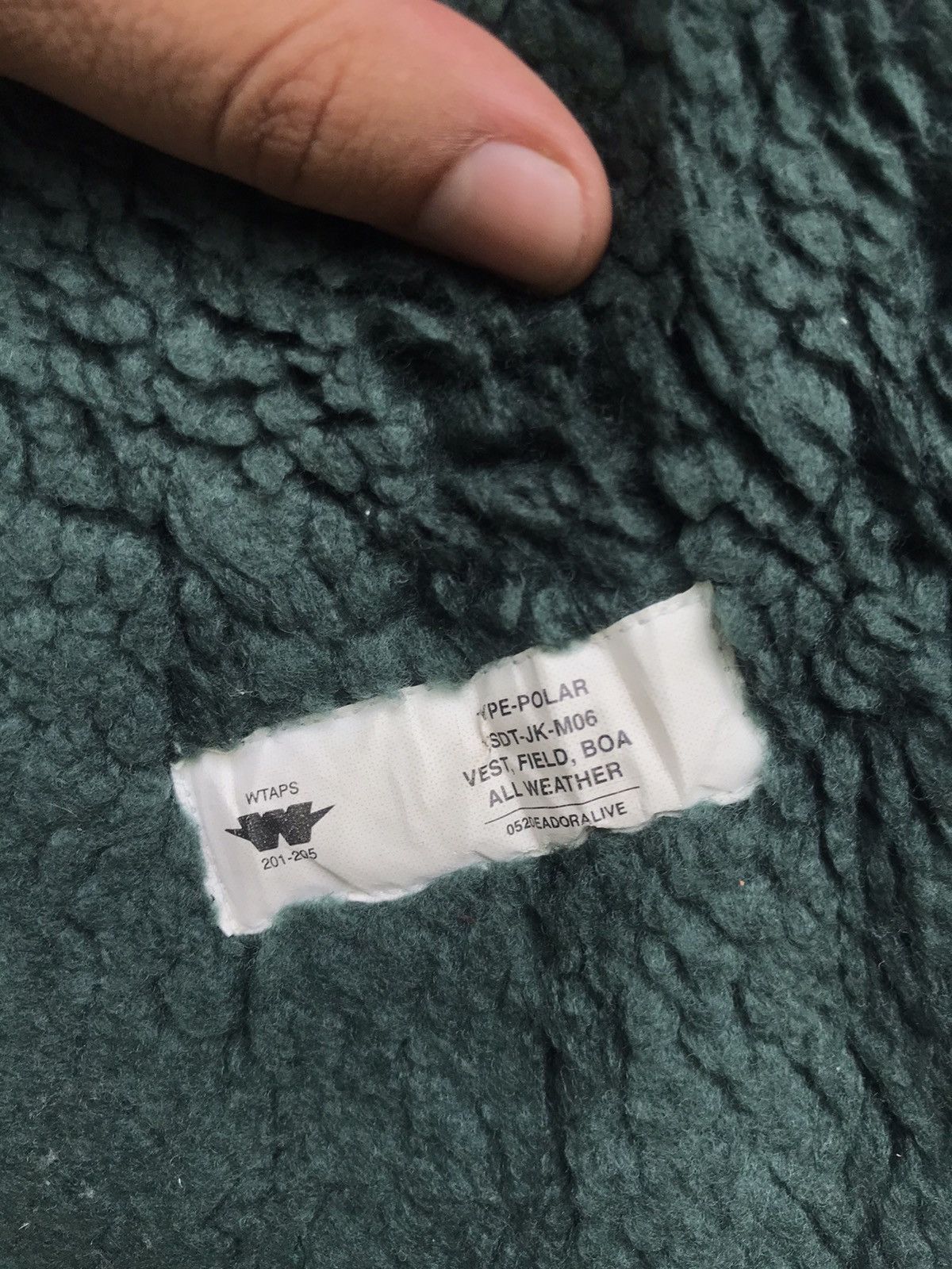 Wtaps Fleece Sherpa Type-Polar Vest, Field, Boa all Weather Size US S / EU 44-46 / 1 - 13 Thumbnail