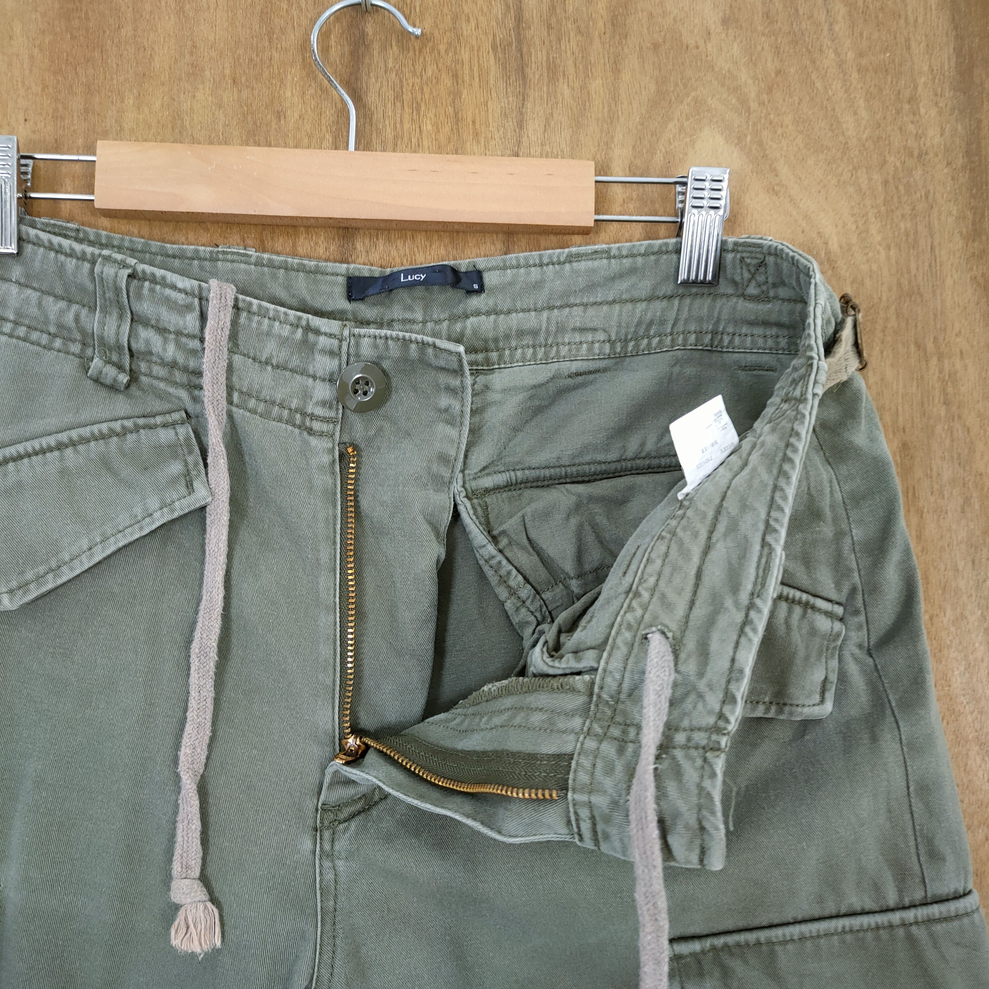 Japanese Brand VINTAGE LUCY GREEN CARGO PANTS Size US 32 / EU 48 - 6 Thumbnail