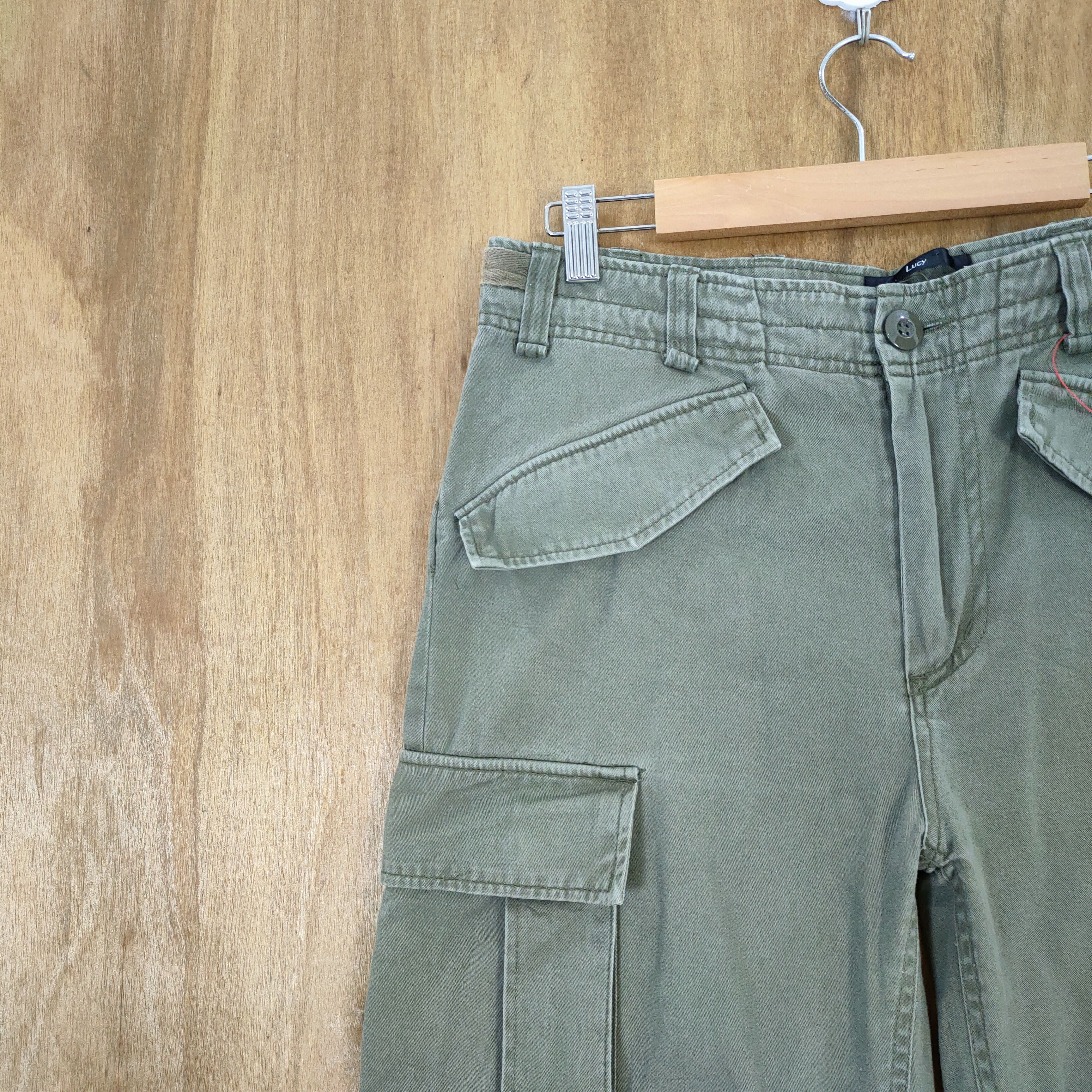 Japanese Brand VINTAGE LUCY GREEN CARGO PANTS Size US 32 / EU 48 - 7 Thumbnail