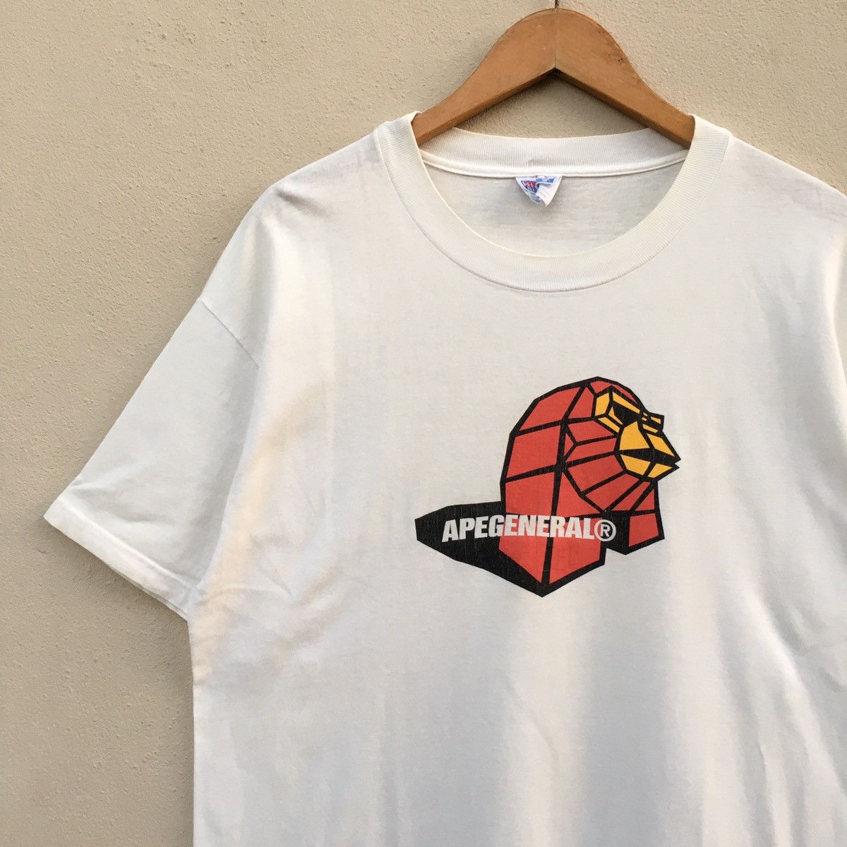 Bape × Vintage RARE🔥Vintage 90s A BATHING APE GENERAL BY HANES T-Shirt Size US L / EU 52-54 / 3 - 4 Thumbnail