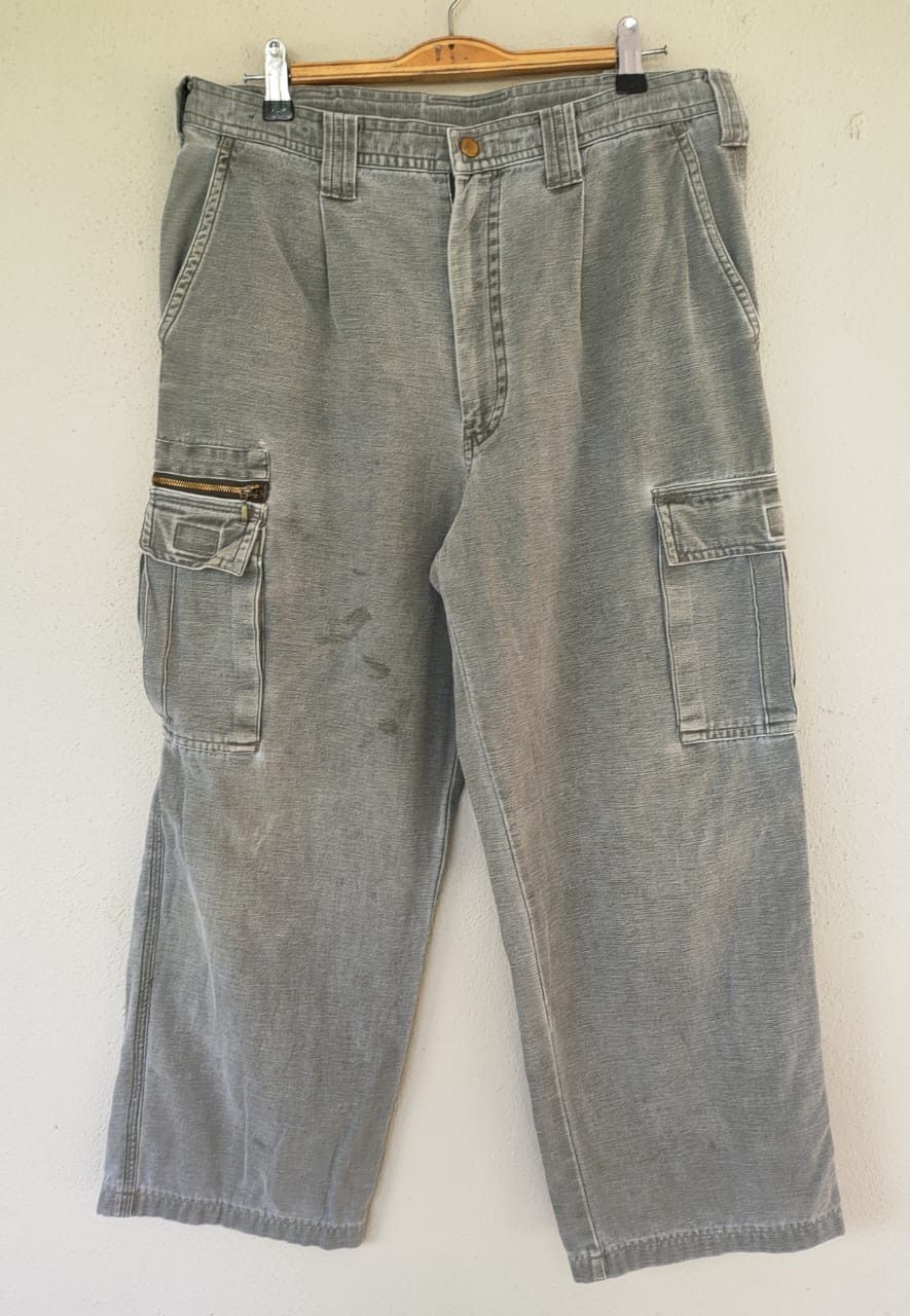 JNCO Unbrand faded Baggy Cargo Pant Size US 31 - 1 Thumbnail