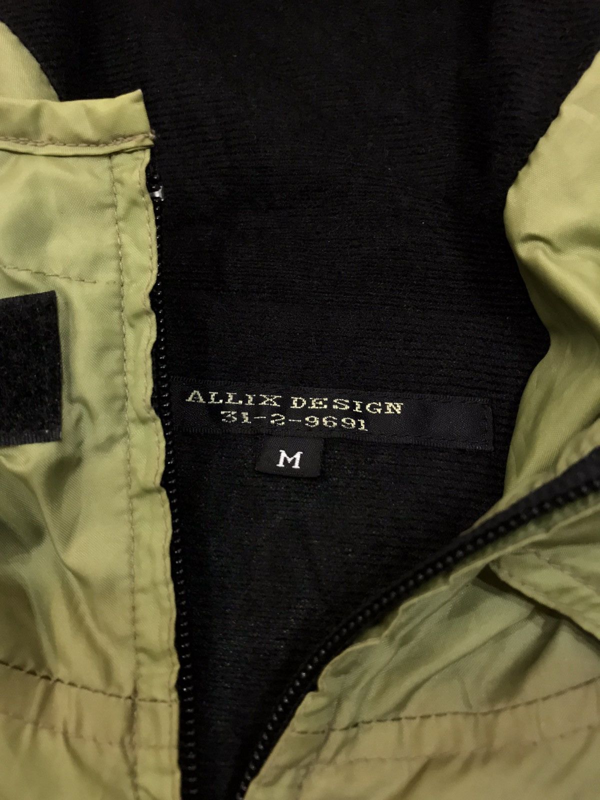 Japanese Brand ALLIX DESIGN METALLIC GREEN HOODIE WINDBREAKER JACKET Size US M / EU 48-50 / 2 - 3 Thumbnail