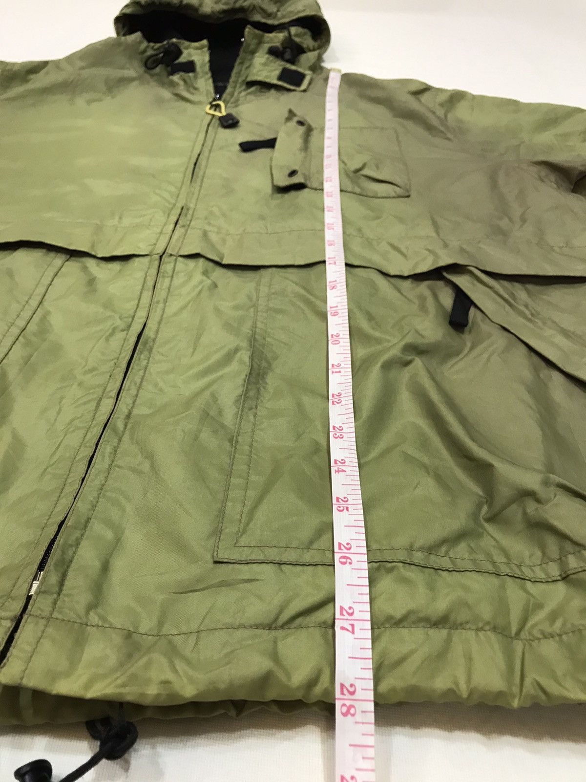 Japanese Brand ALLIX DESIGN METALLIC GREEN HOODIE WINDBREAKER JACKET Size US M / EU 48-50 / 2 - 6 Thumbnail