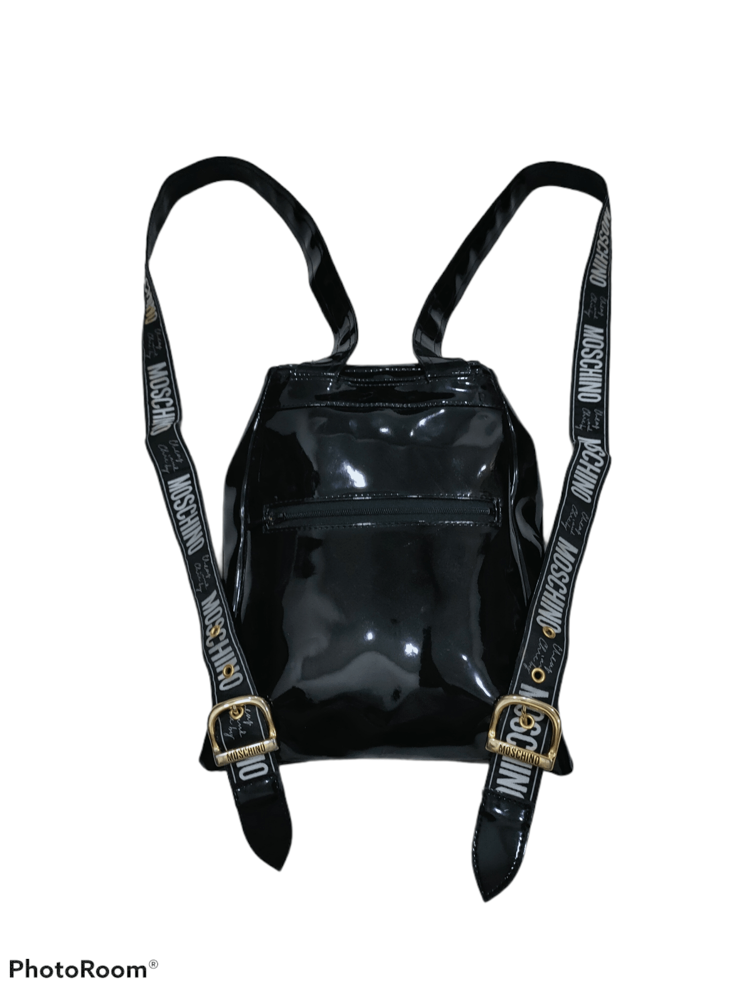 Moschino × Vintage MOSCHINO STRAP LEATHER BAGPACK VINTAGE Size ONE SIZE - 2 Thumbnail