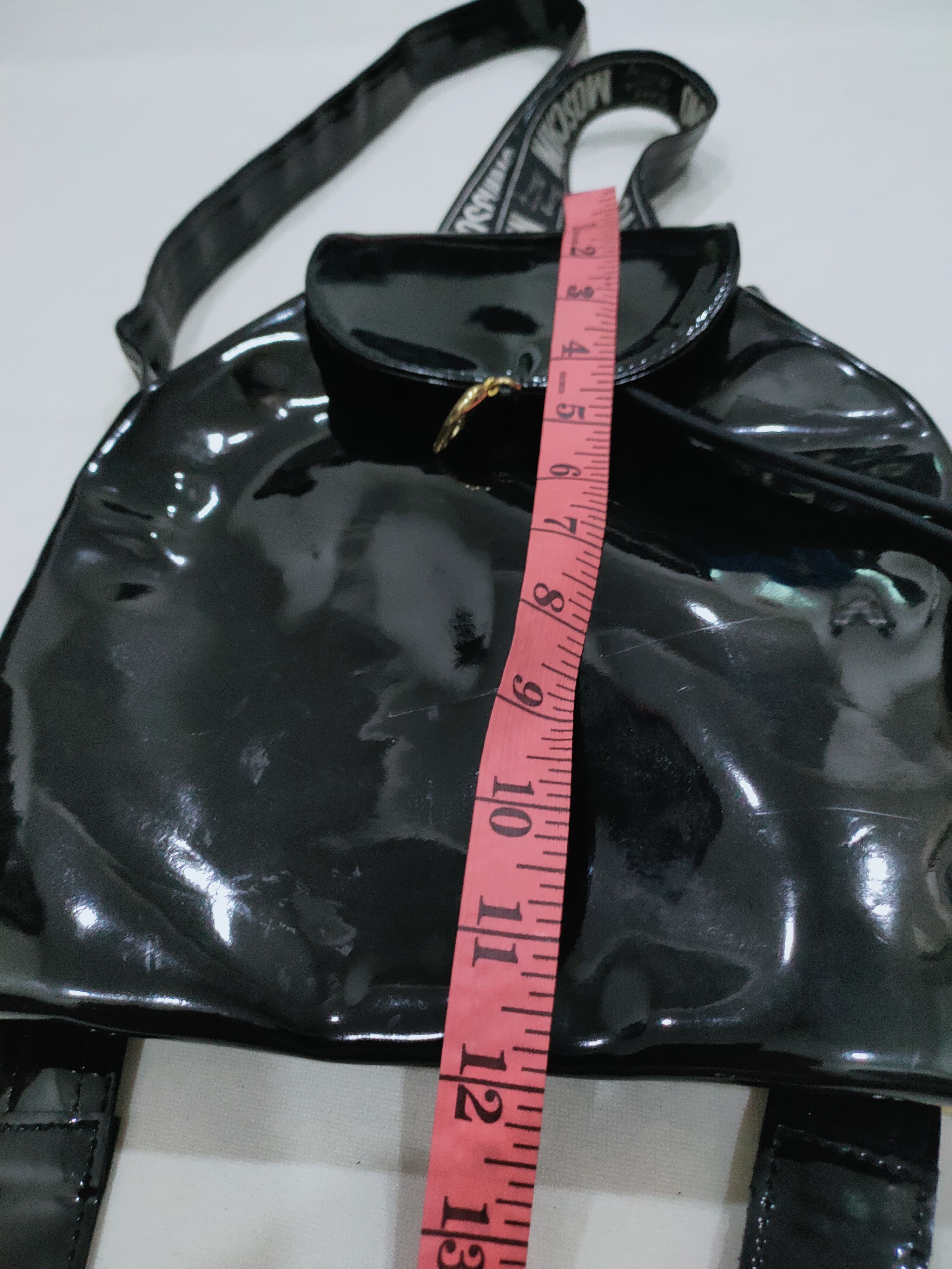 Moschino × Vintage MOSCHINO STRAP LEATHER BAGPACK VINTAGE Size ONE SIZE - 4 Thumbnail