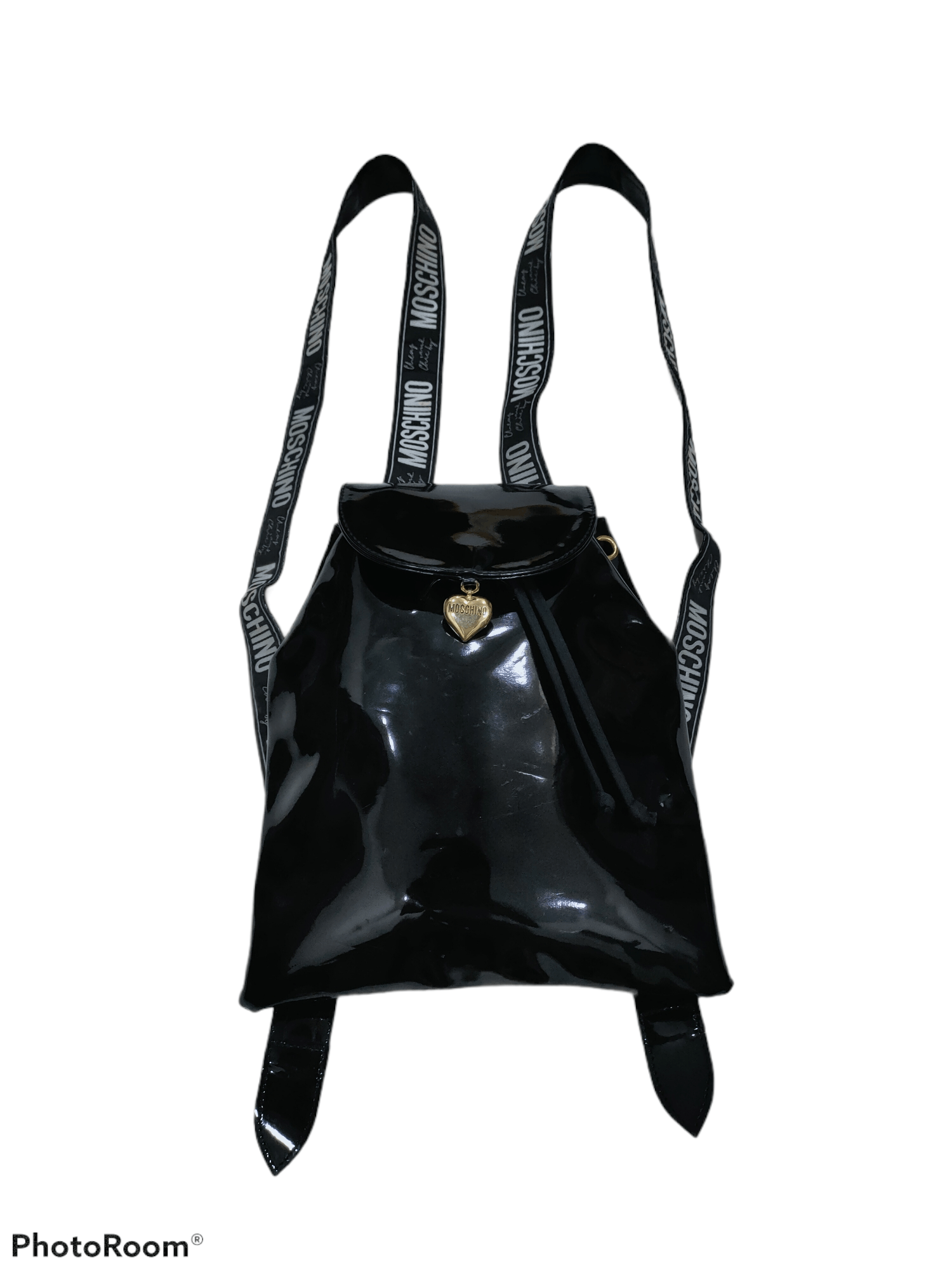 Moschino × Vintage MOSCHINO STRAP LEATHER BAGPACK VINTAGE Size ONE SIZE - 1 Thumbnail