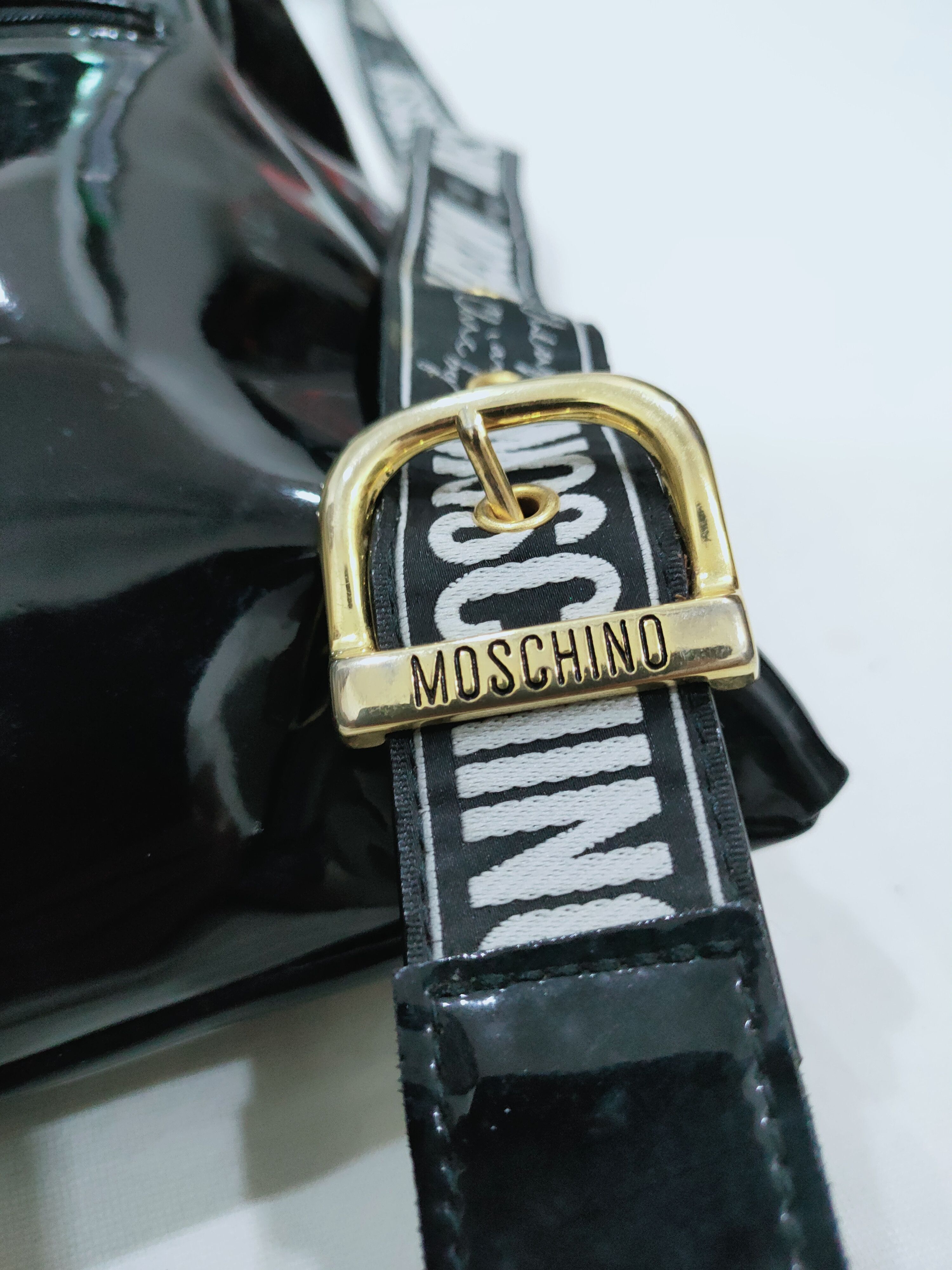 Moschino × Vintage MOSCHINO STRAP LEATHER BAGPACK VINTAGE Size ONE SIZE - 10 Thumbnail