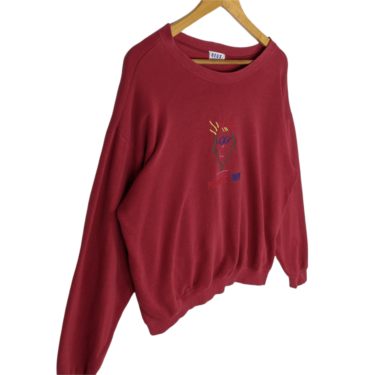 Japanese Brand Vintage 80's DEUX Passage Boy Japan Jumper Sweatshirt Size US L / EU 52-54 / 3 - 2 Thumbnail