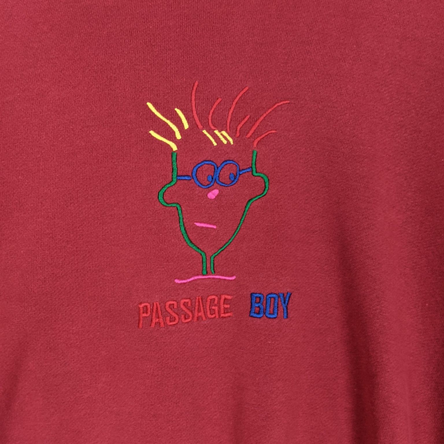Japanese Brand Vintage 80's DEUX Passage Boy Japan Jumper Sweatshirt Size US L / EU 52-54 / 3 - 5 Thumbnail