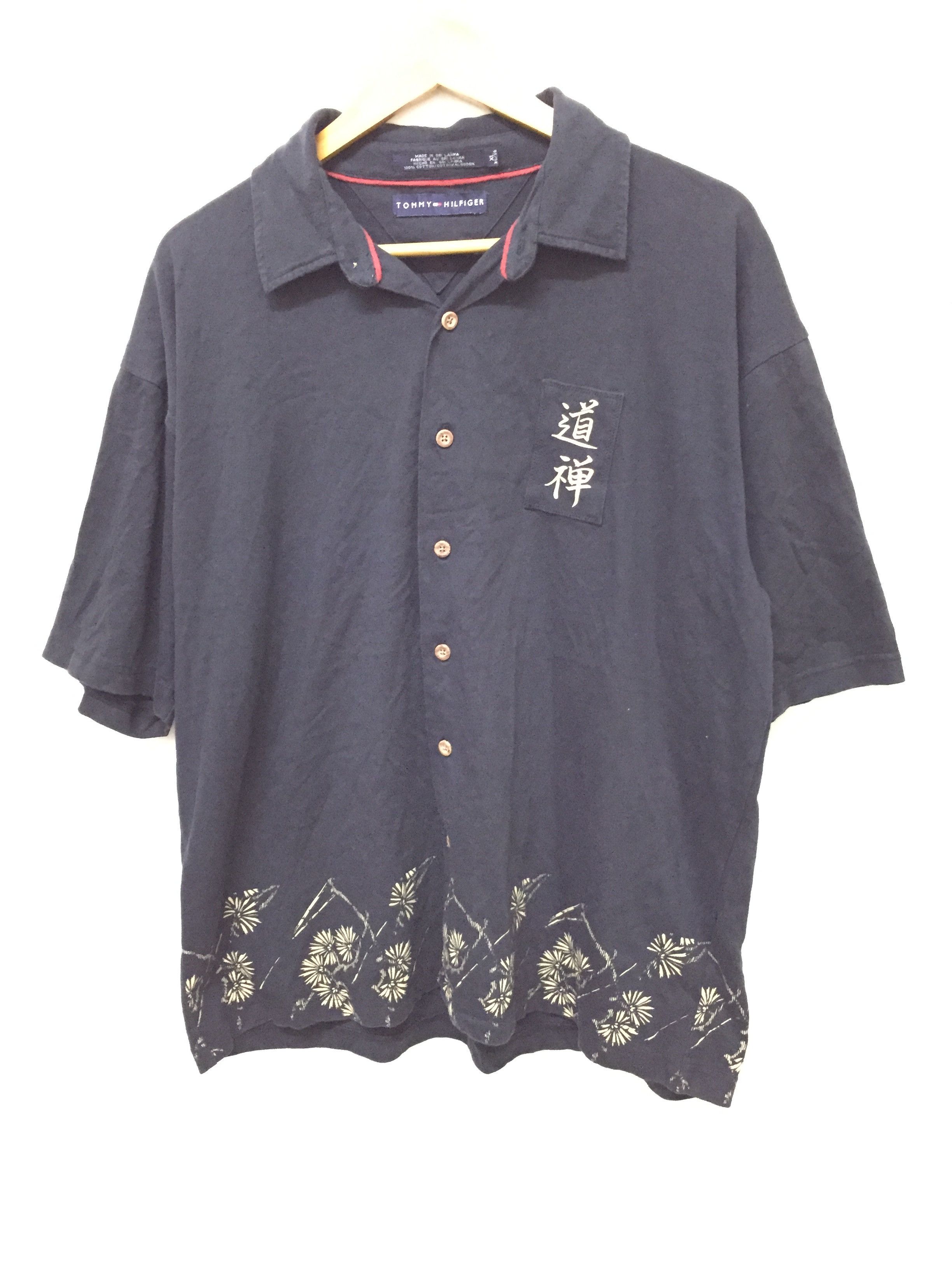Tommy Hilfiger 90's Tommy Hilfiger Japanese Hawaiian shirt Size US XL / EU 56 / 4 - 1 Thumbnail