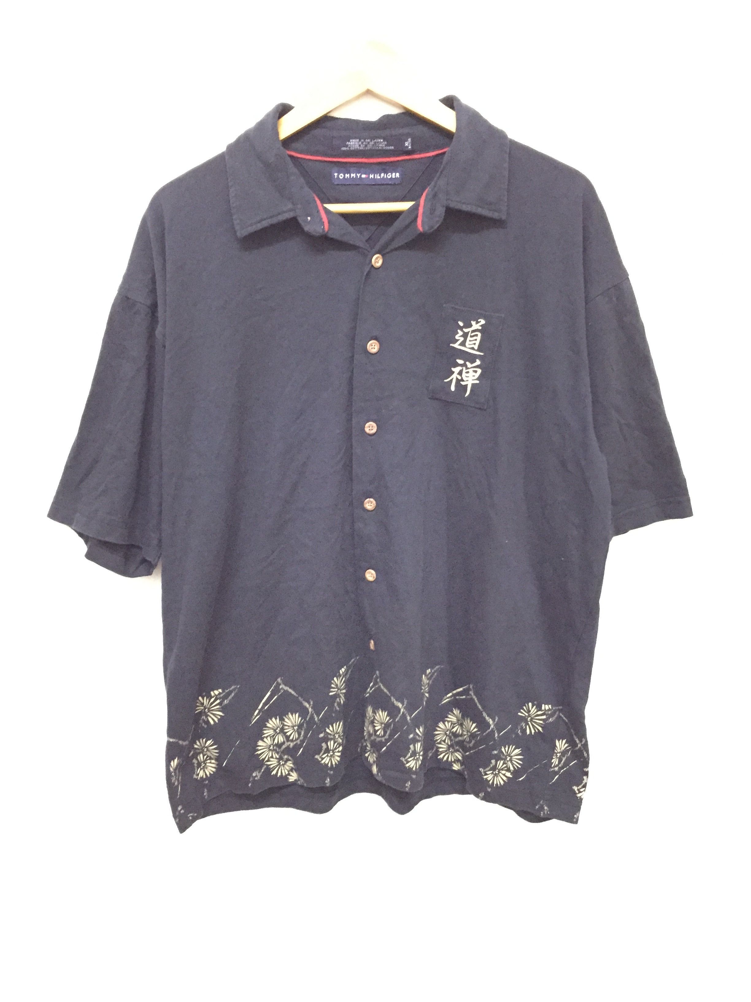 Tommy Hilfiger 90's Tommy Hilfiger Japanese Hawaiian shirt Size US XL / EU 56 / 4 - 2 Thumbnail