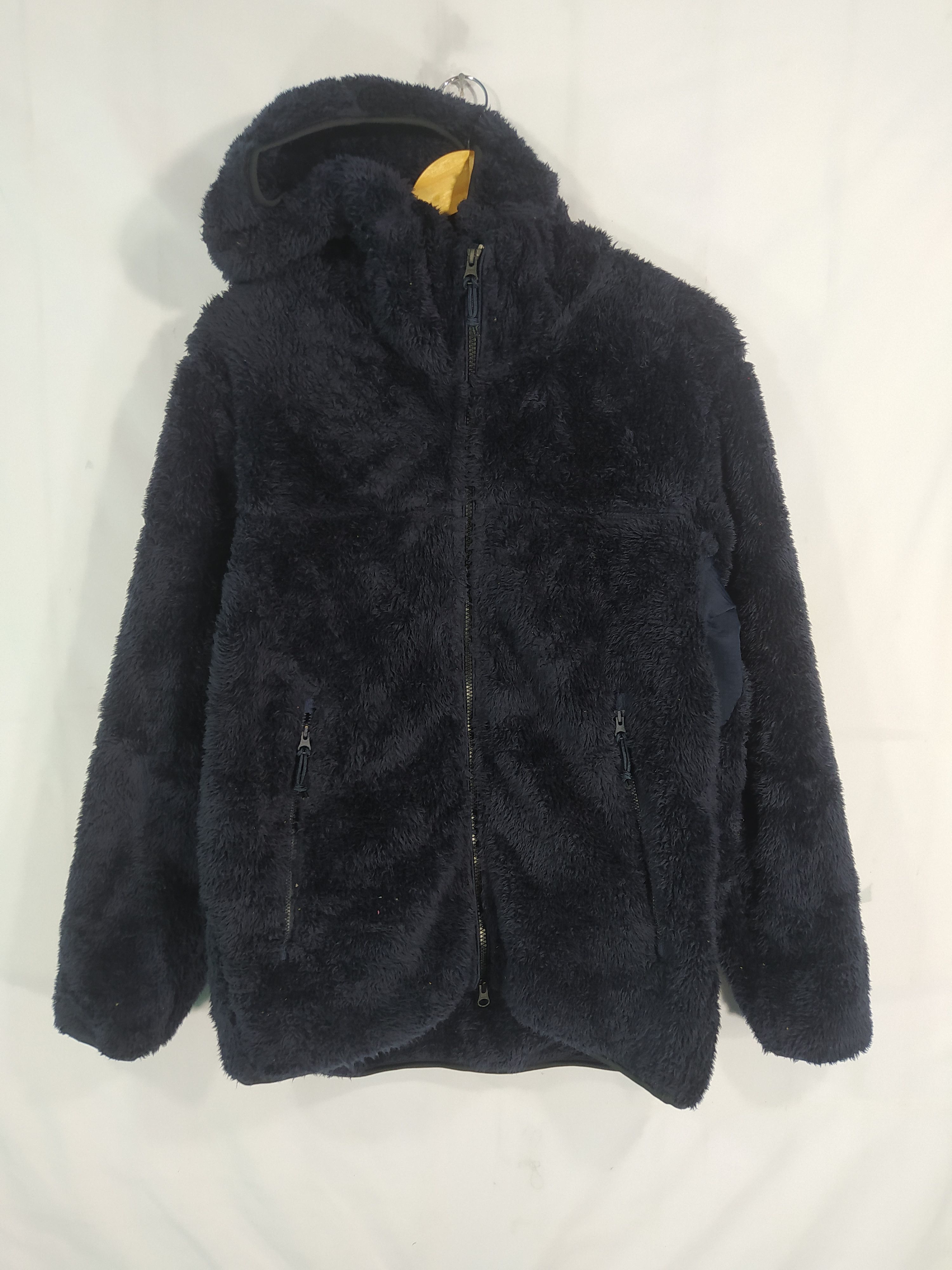 Japanese Brand × Uniqlo × Vintage Vintage uniqlo furry dark blue Pile fleece Size US L / EU 52-54 / 3 - 2 Thumbnail