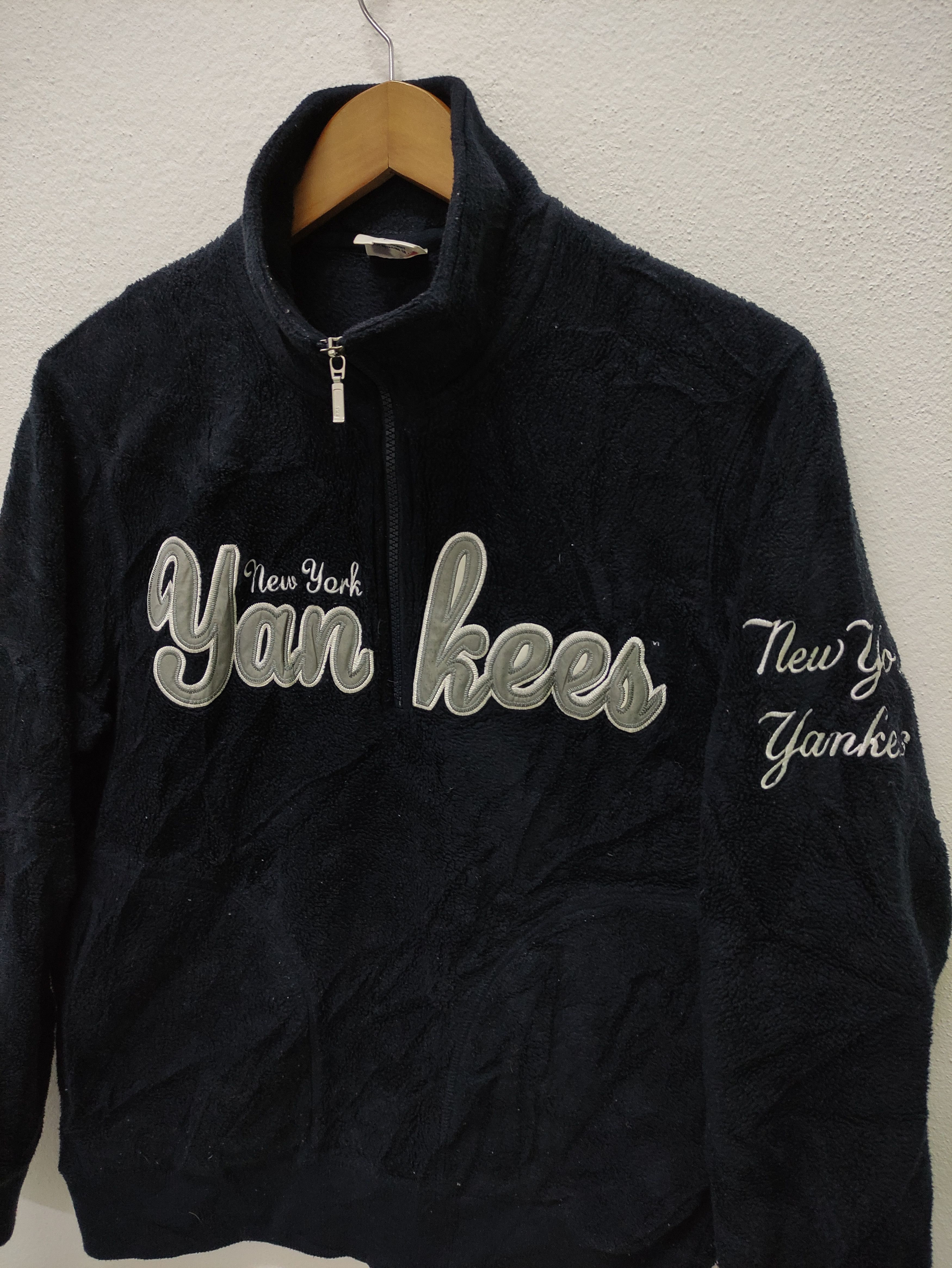 MLB MLB New York Yankees Quarter Zip up Fleece Sweater Size US L / EU 52-54 / 3 - 3 Thumbnail