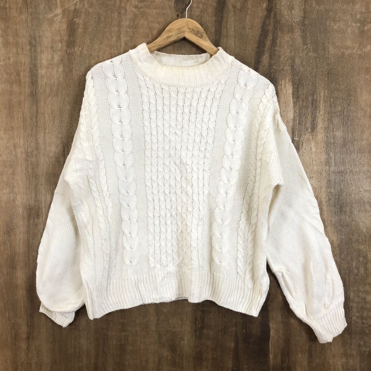 Japanese Brand Rey Cassin White Knitwear #092 Size US M / EU 48-50 / 2 - 3 Thumbnail