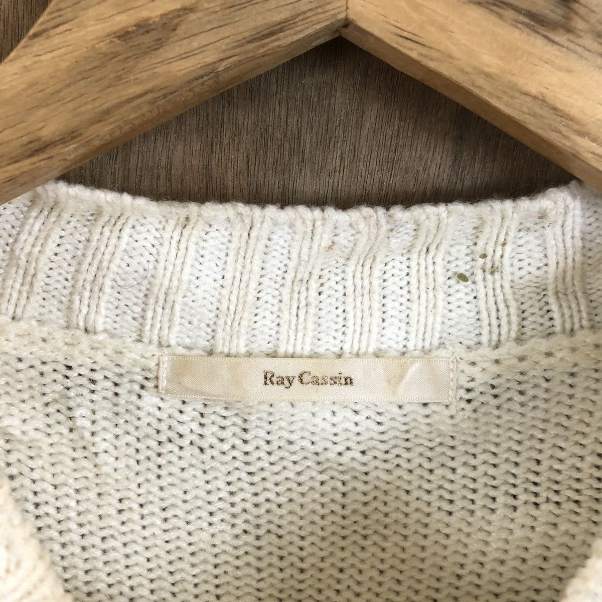 Japanese Brand Rey Cassin White Knitwear #092 Size US M / EU 48-50 / 2 - 5 Thumbnail