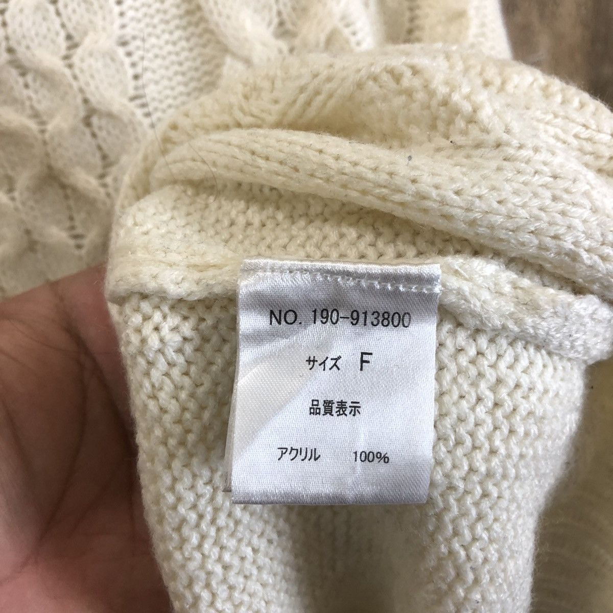 Japanese Brand Rey Cassin White Knitwear #092 Size US M / EU 48-50 / 2 - 6 Thumbnail