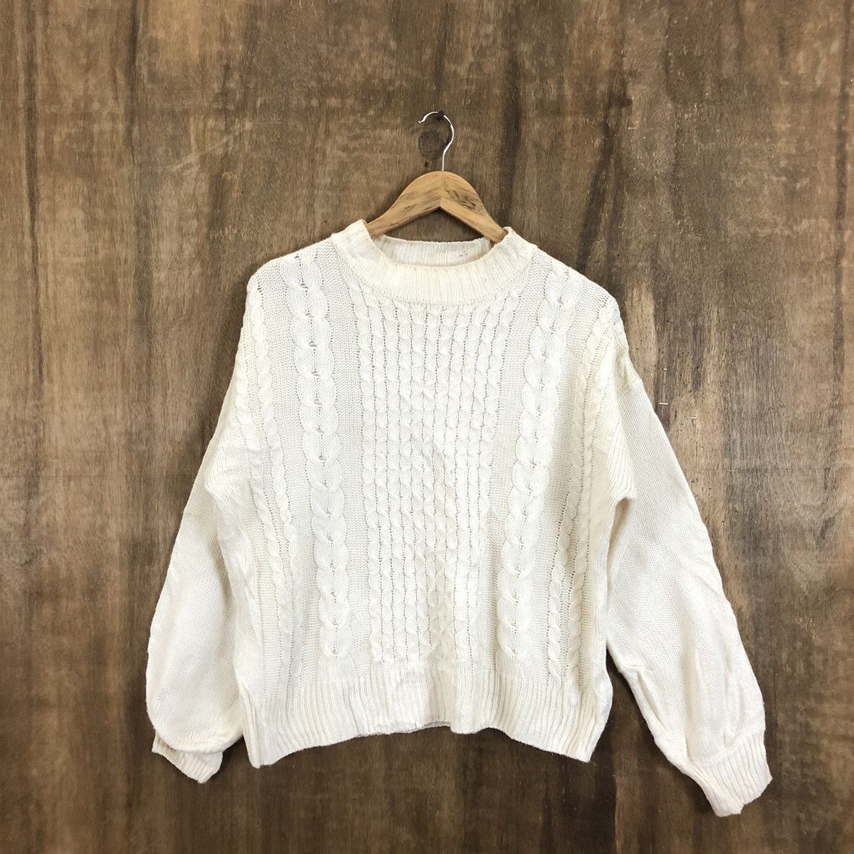 Japanese Brand Rey Cassin White Knitwear #092 Size US M / EU 48-50 / 2 - 1 Thumbnail